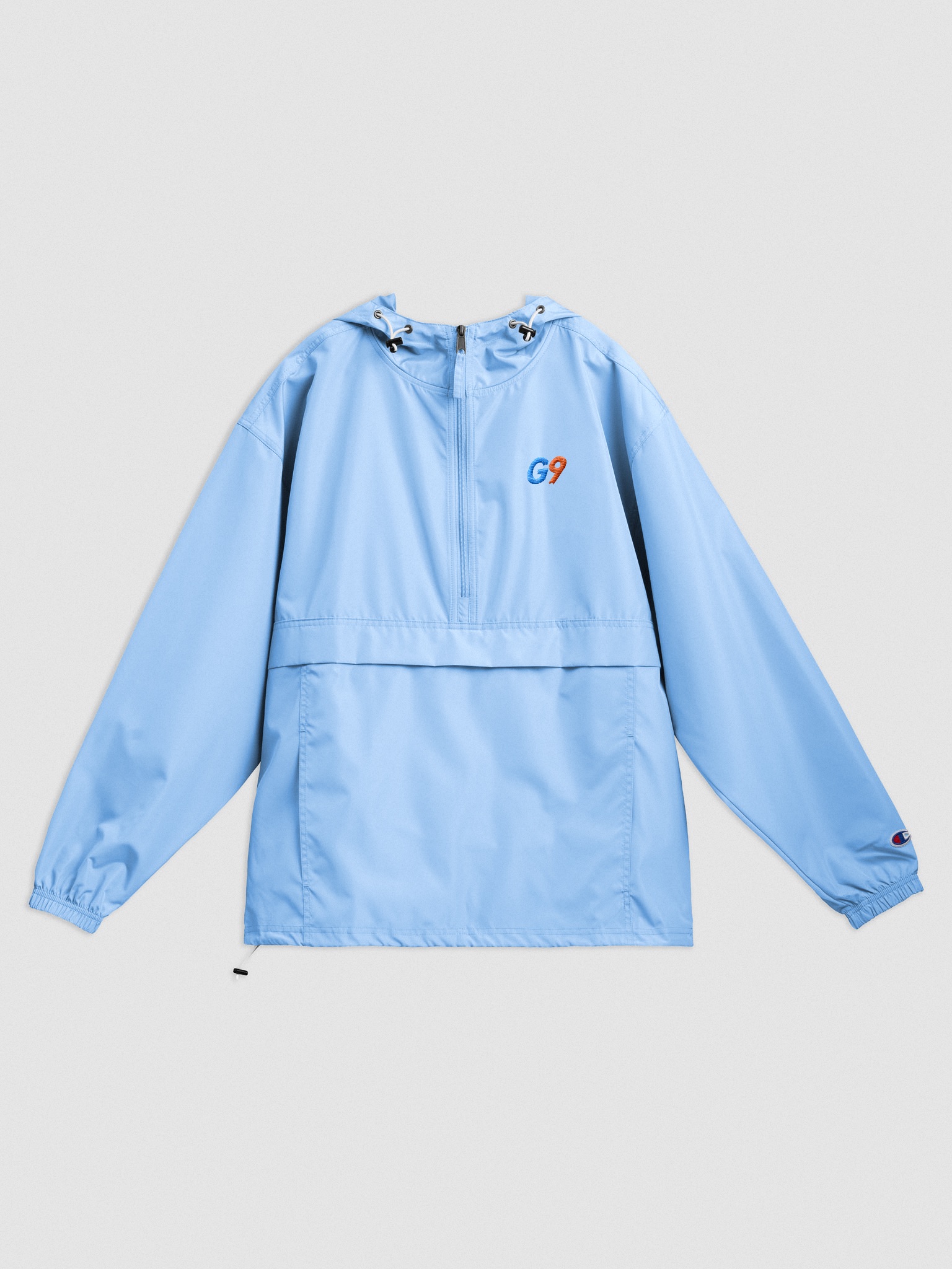 Champion packable clearance jacket vertical logo