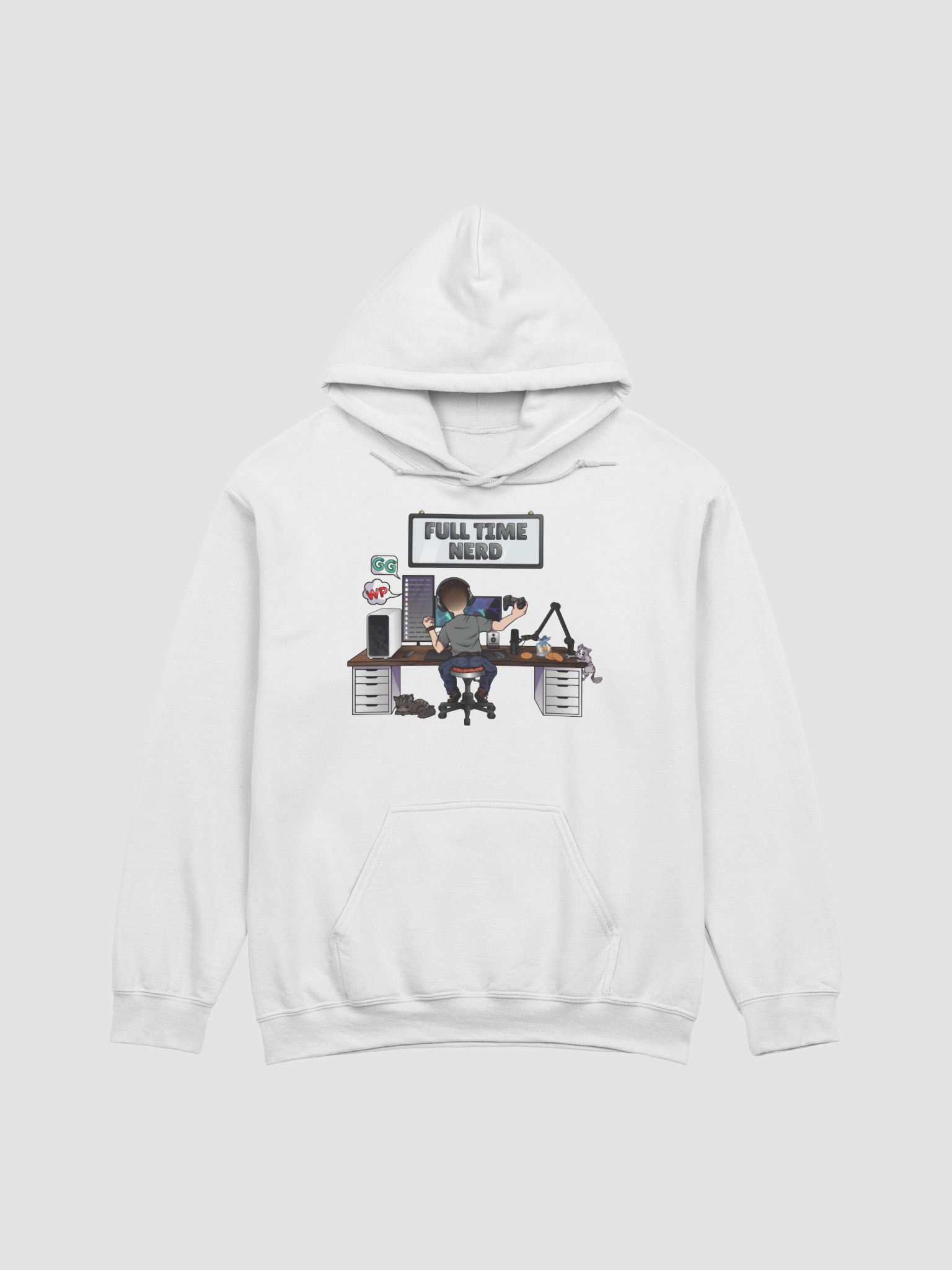 White & nerdy on sale hoodie