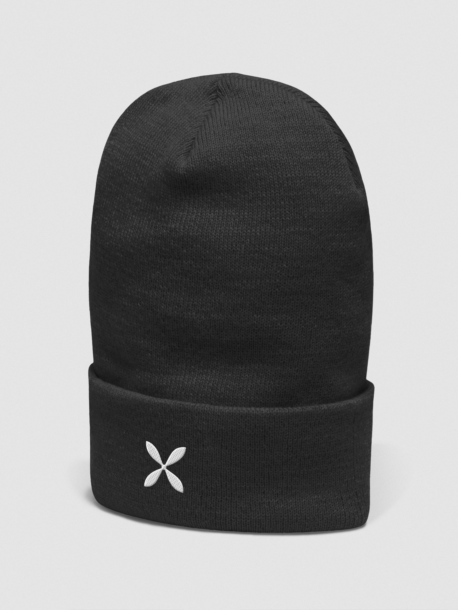 Kelli Copter Propeller Beanie (White Embroidery)