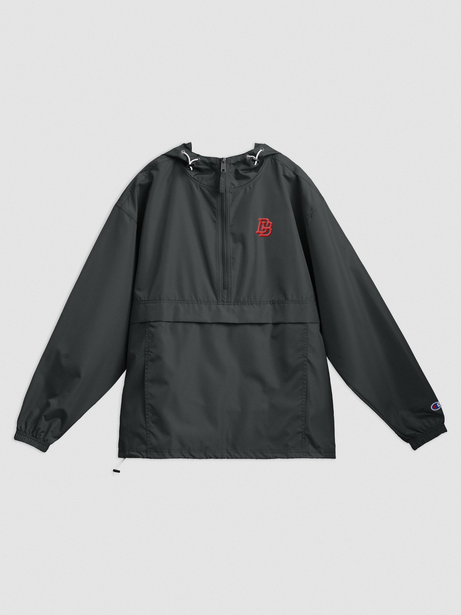 Champion packable jacket on sale black