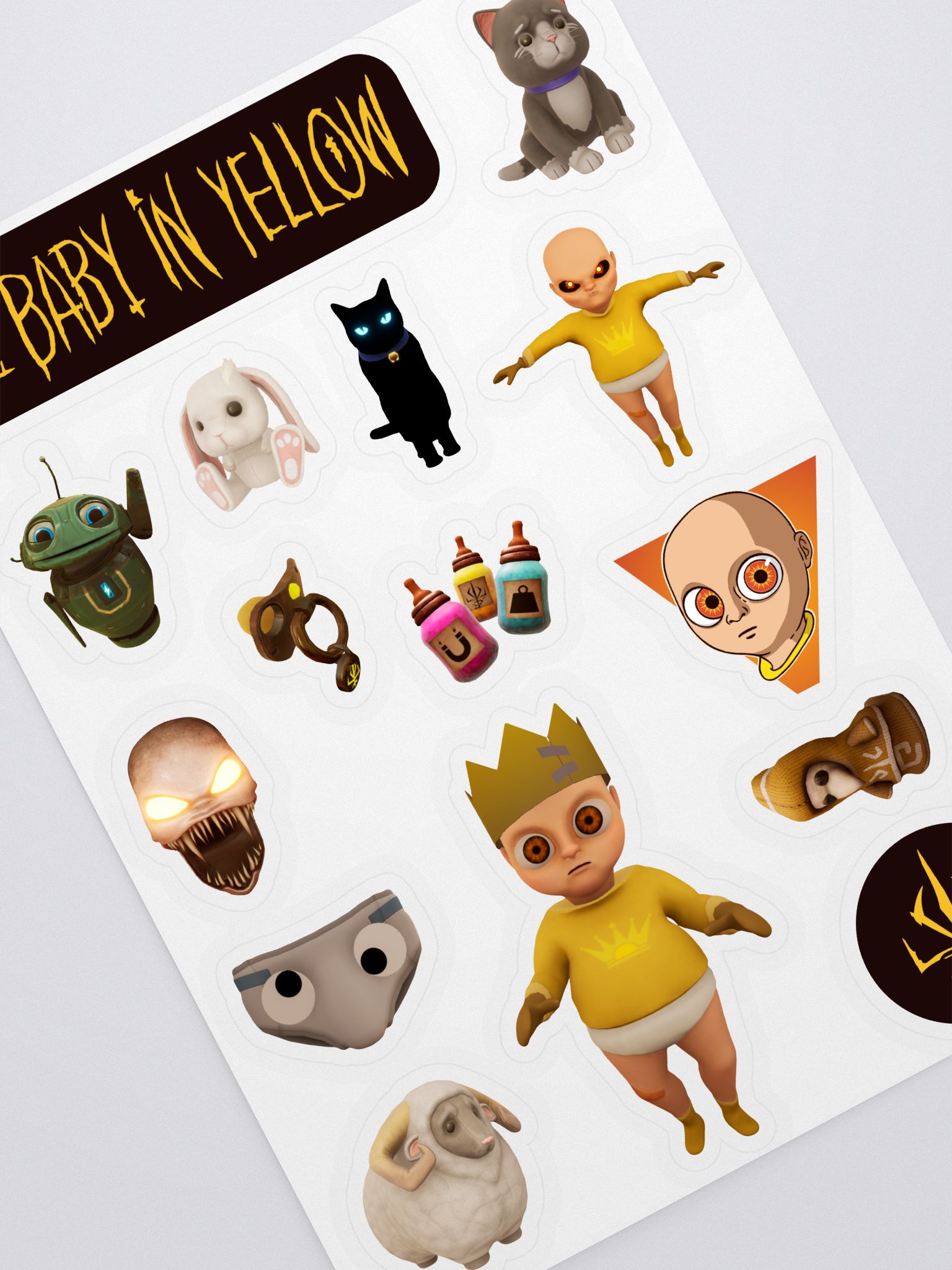 The Baby in Yellow Sticker Pack TeamTerrible