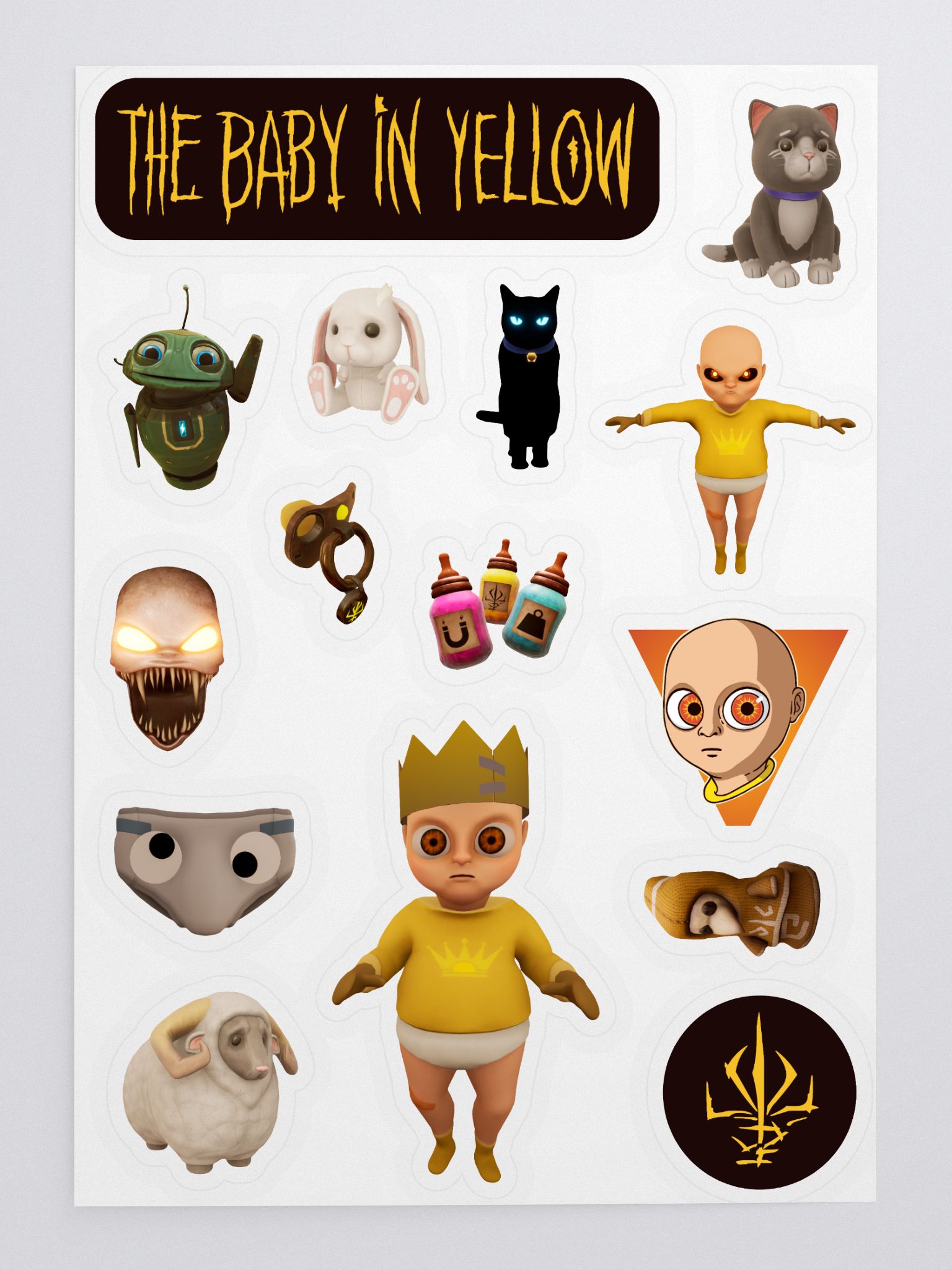 The Baby in Yellow Sticker Pack | TeamTerrible
