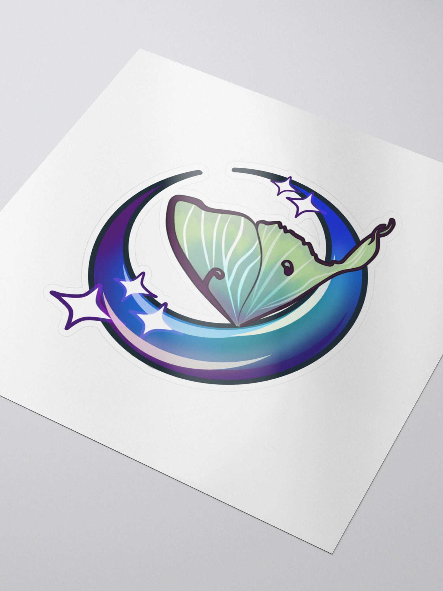 Blue Moon Sticker | LunaMothWings