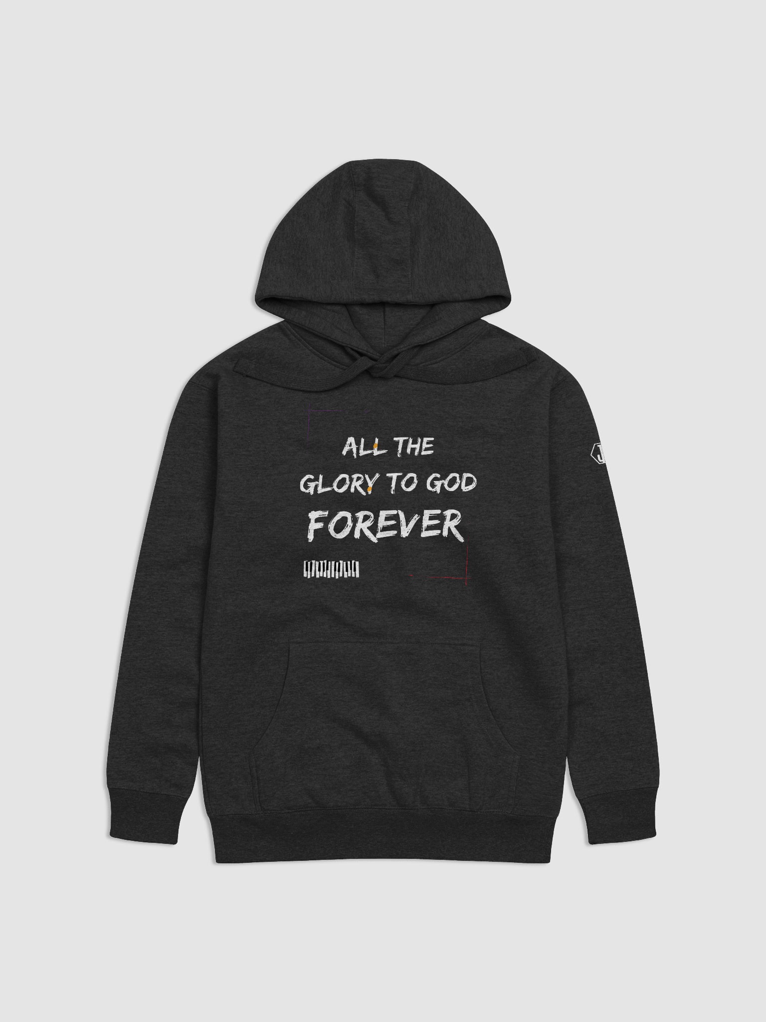 All the glory to God Forever Black hoodie