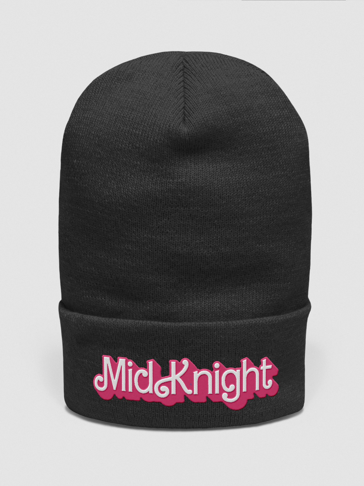 Pink Logo MidKnight Beanie | TheMidKnightInventors