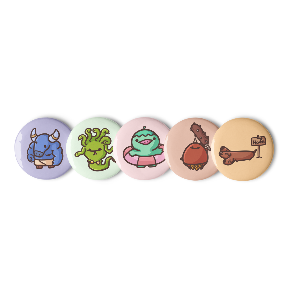 Mythology Monster Pins! | widdle