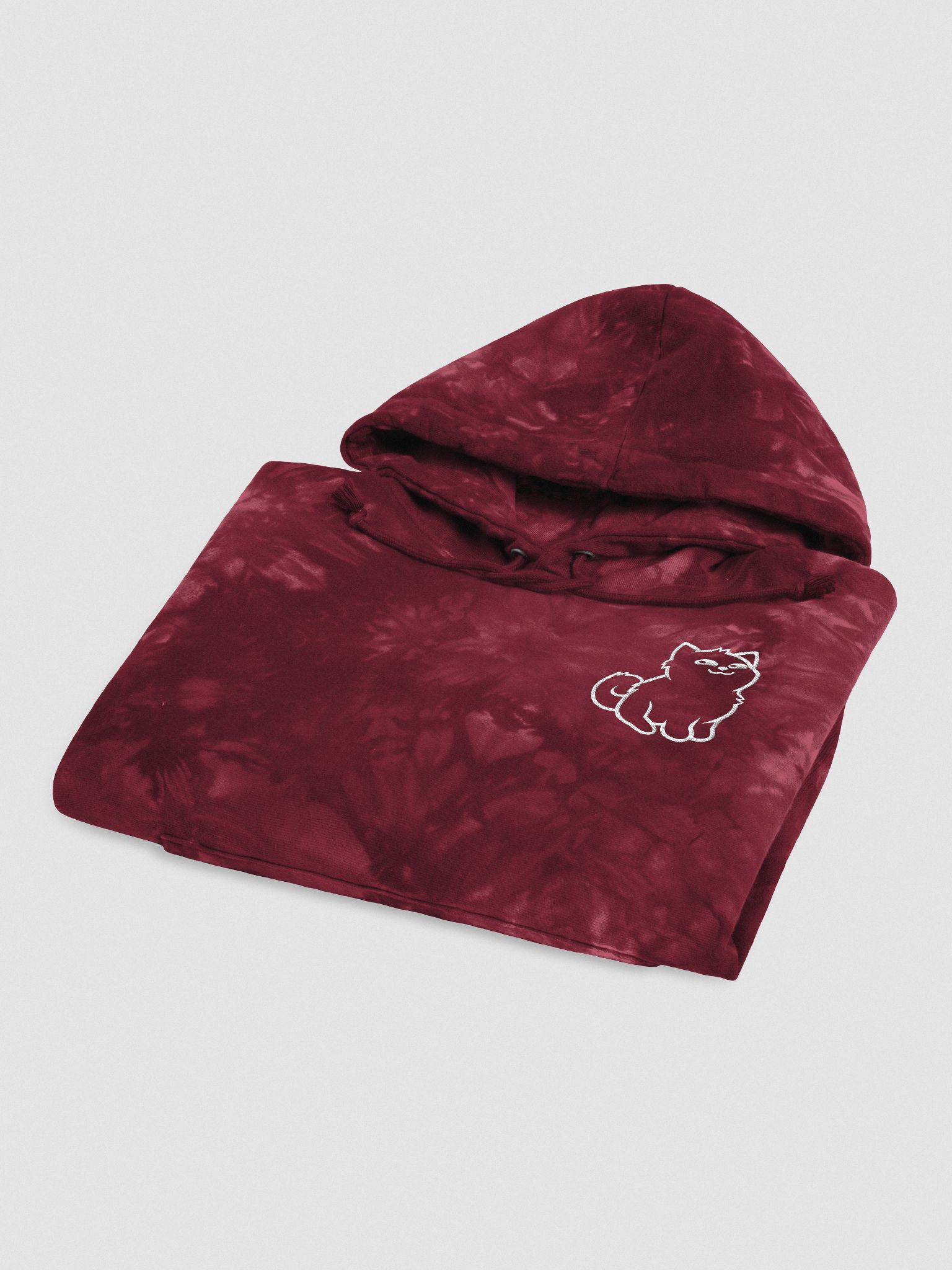 Yoshi Outline Embroidered Tie-Dye Hoodie | MissMikkaa