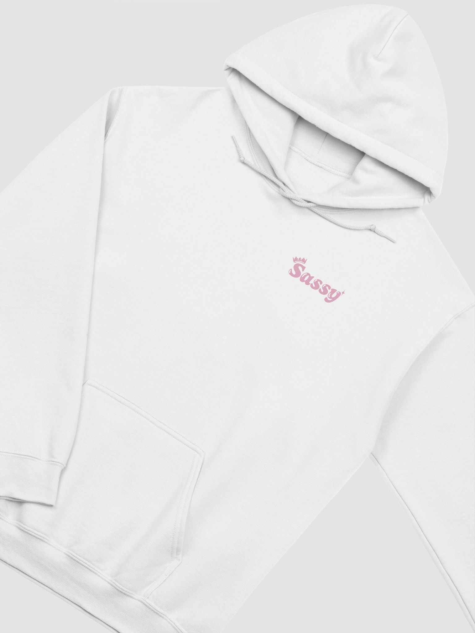 White 2024 clickbait hoodie