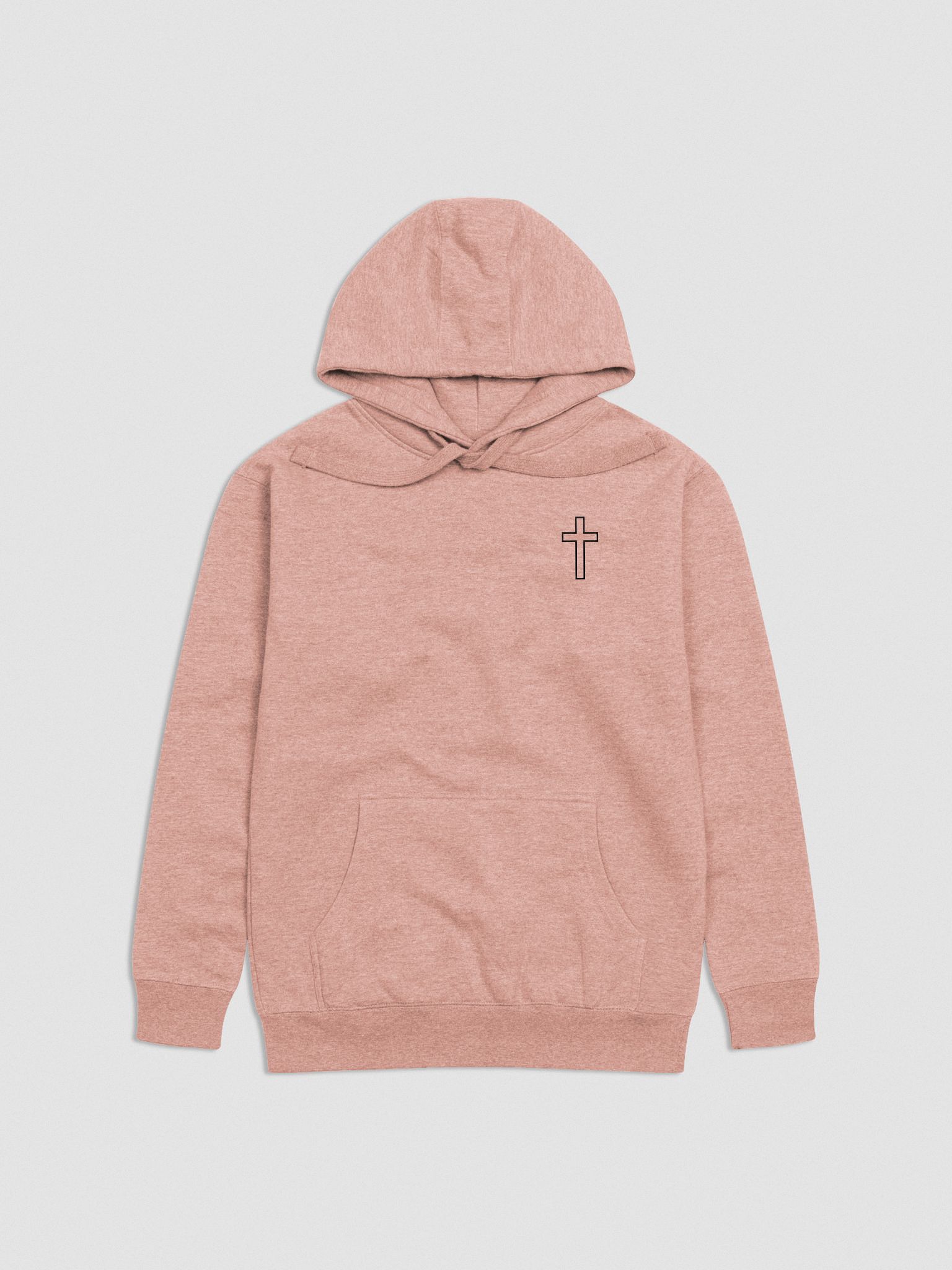 Simple Cross Embroidered Hoodie | HVN Threads