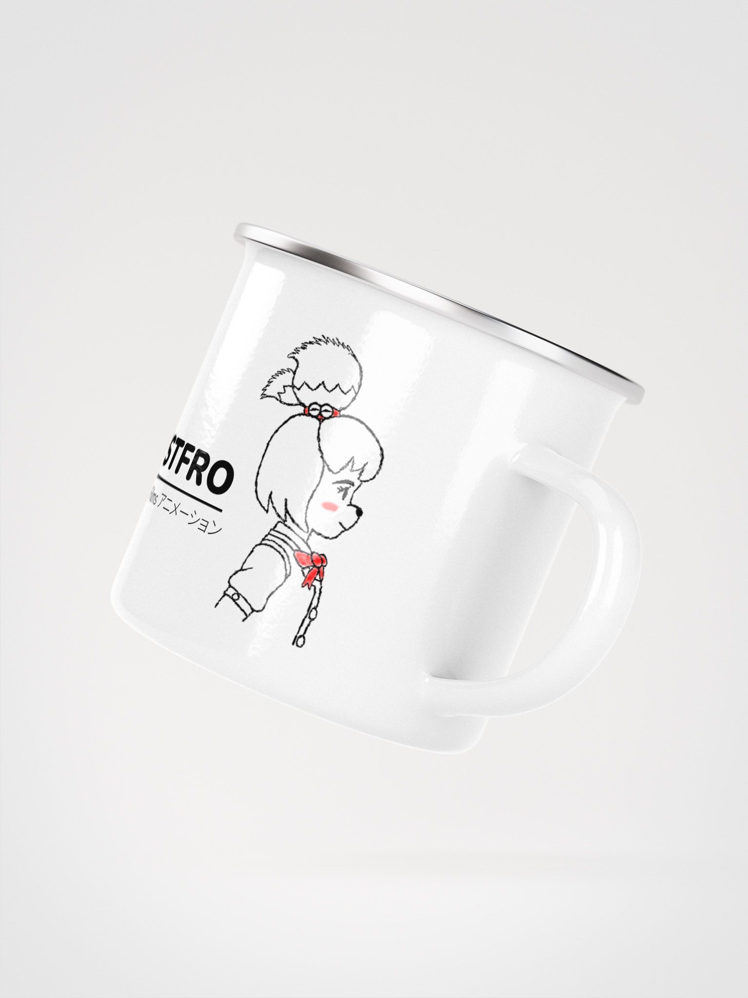 Enamel Coffee Mug Charm, Red – EOS Designs Studio