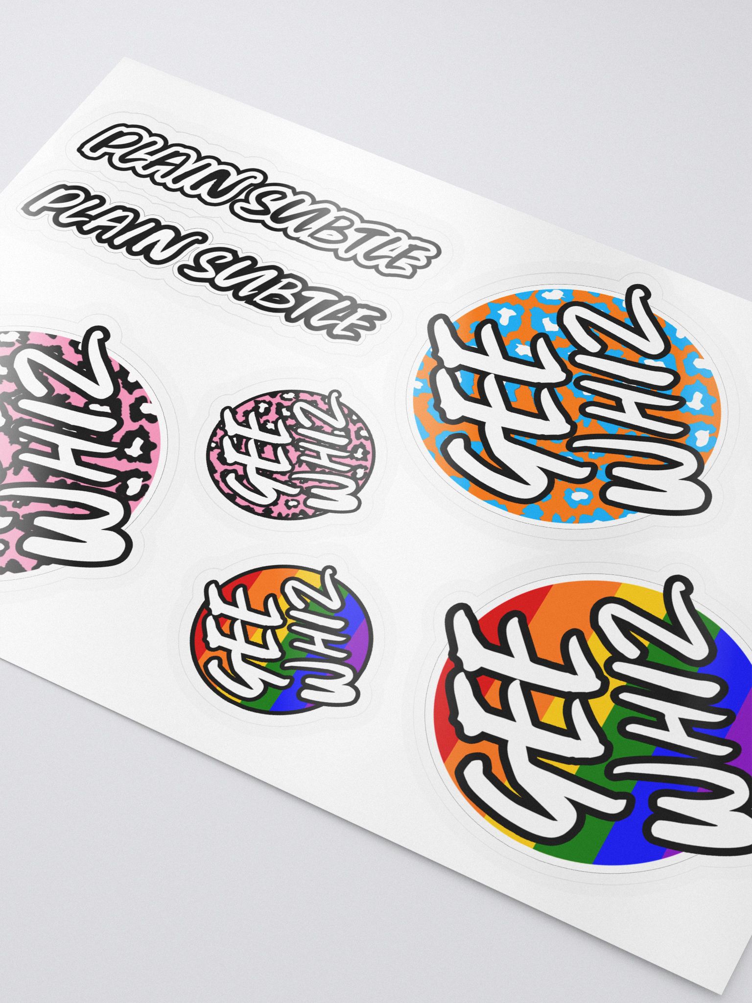 Gee Wizz Logo Stickers | yeahbigsexy