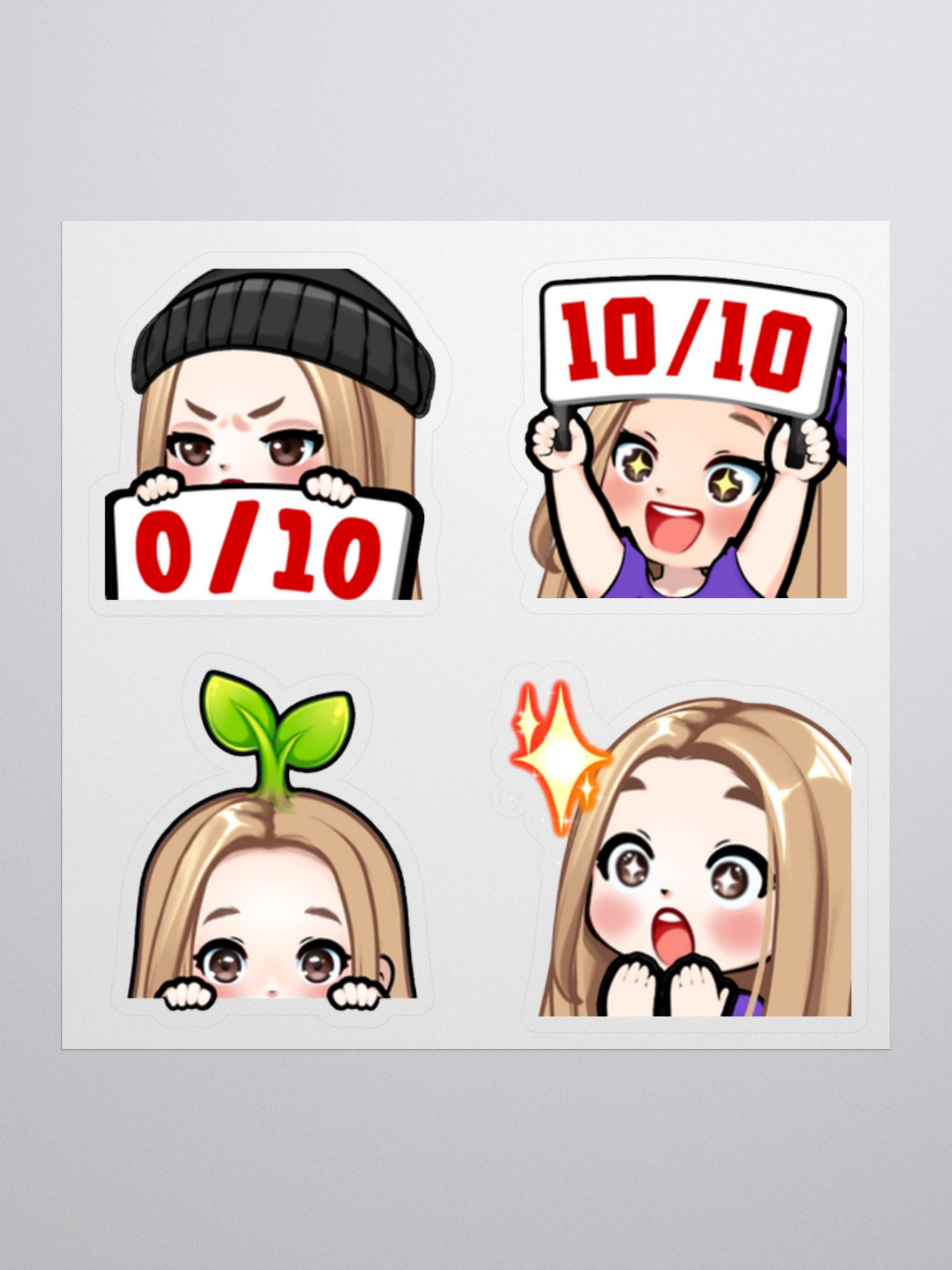 Emote Sticker Sheet 1 | sydney merch