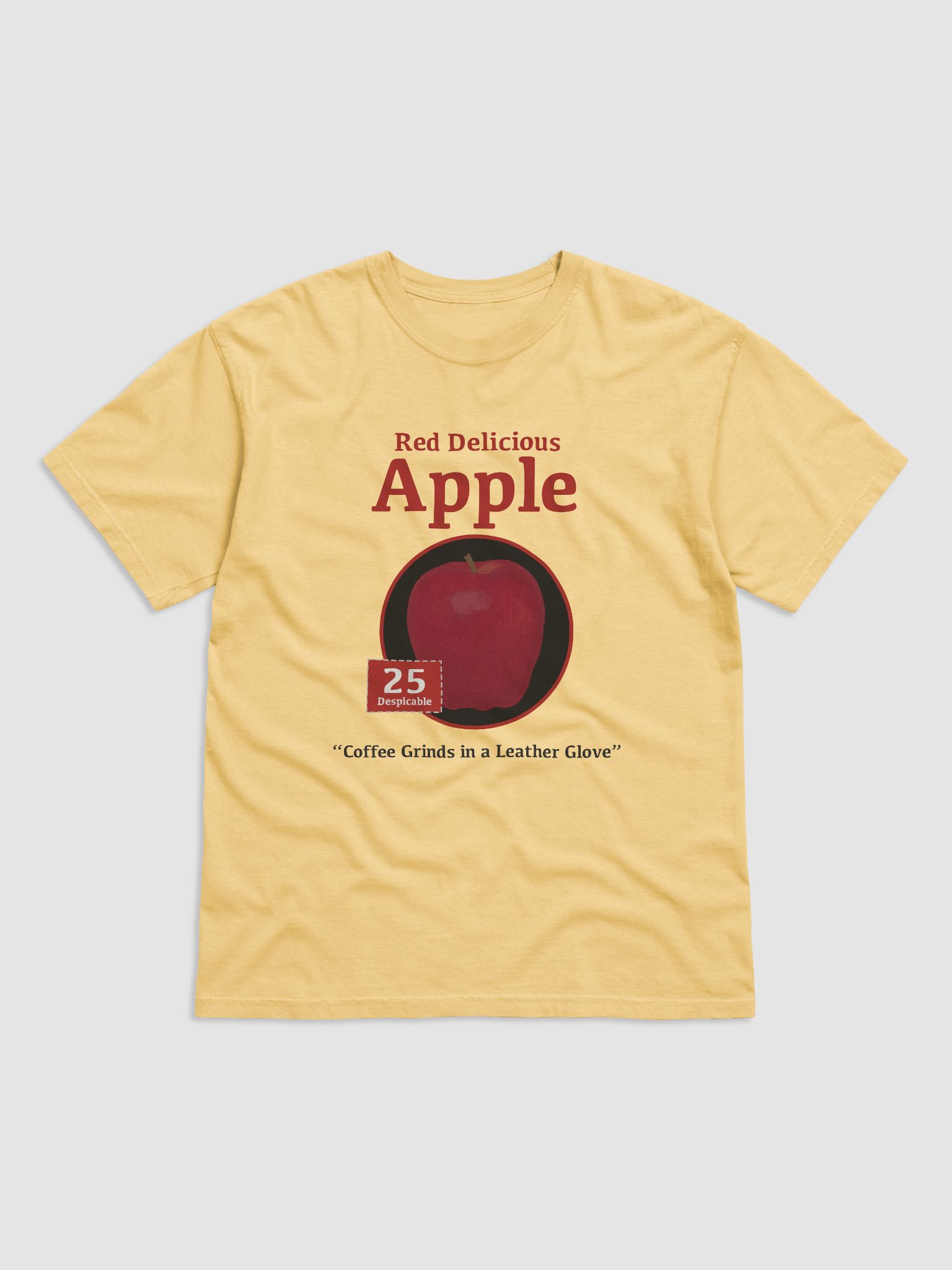 red b apple shirt