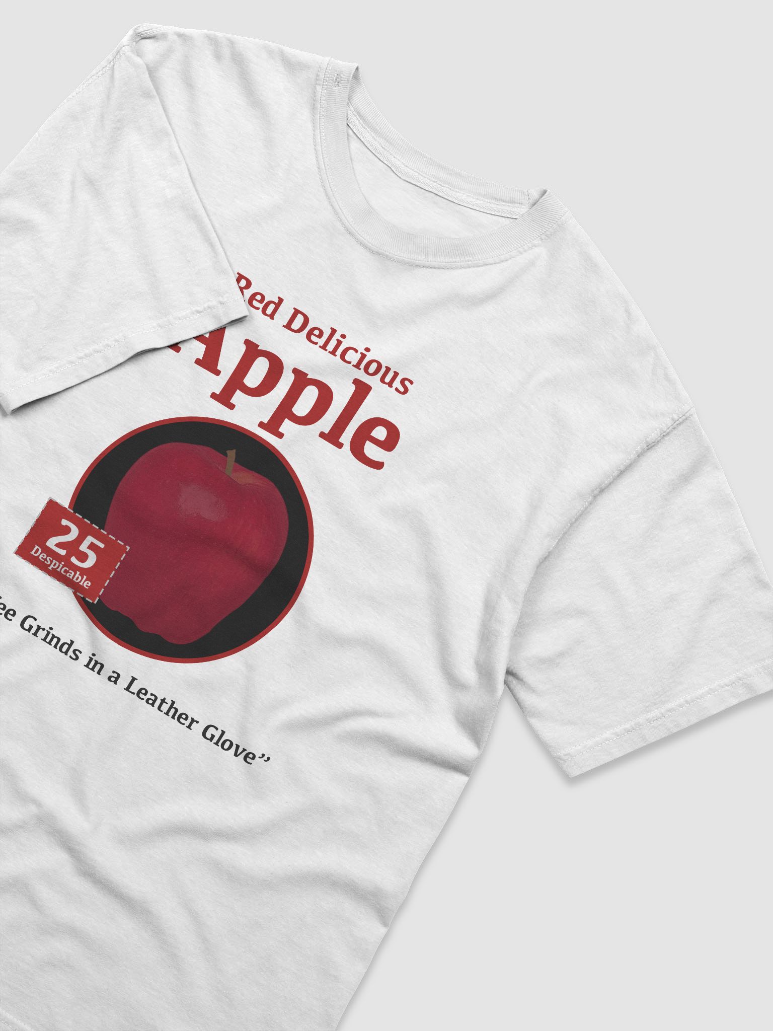 red b apple shirt