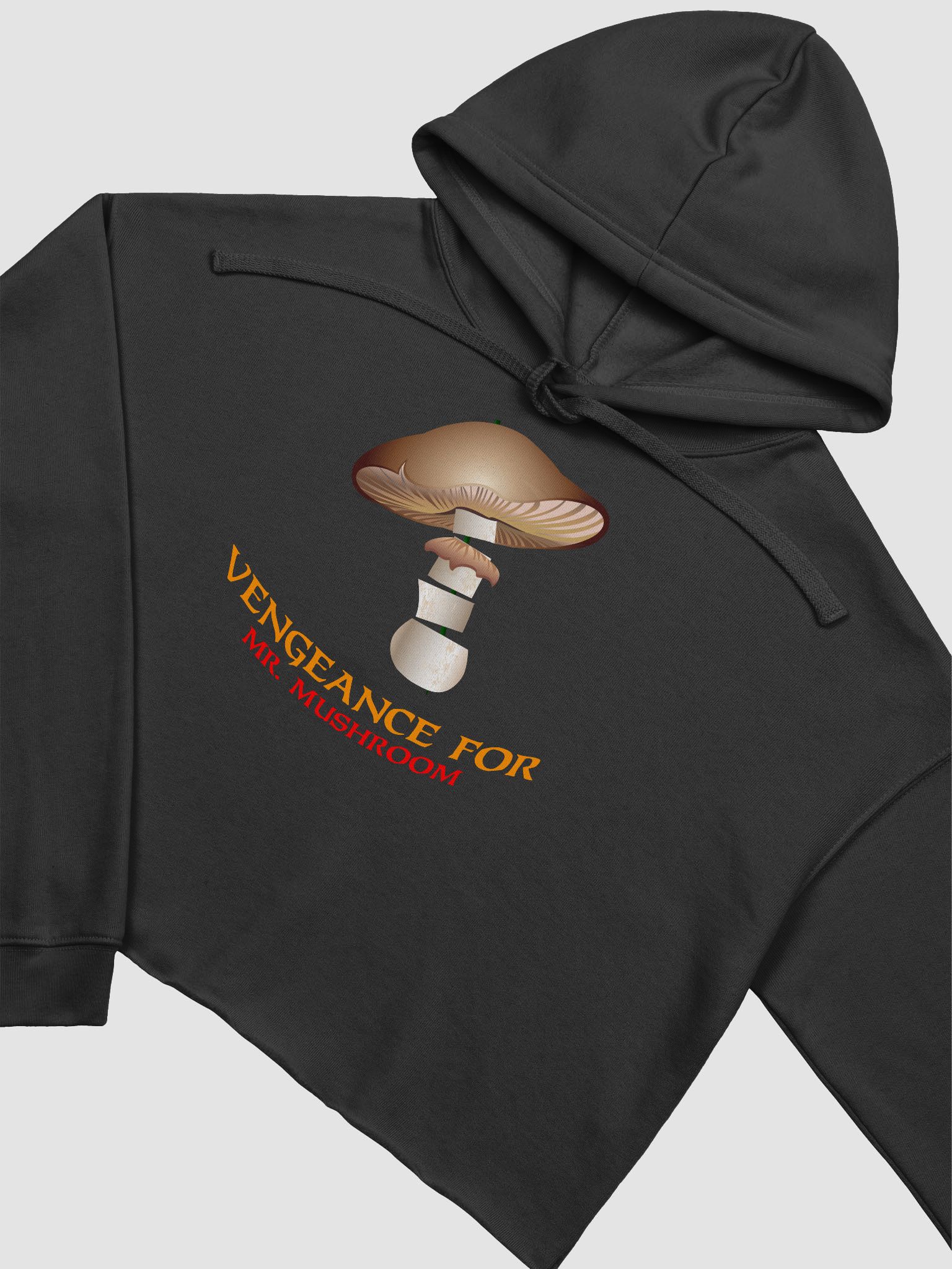 Vengance for Mr Mushroom Crop Hoodie | HammerHaus Merch Store