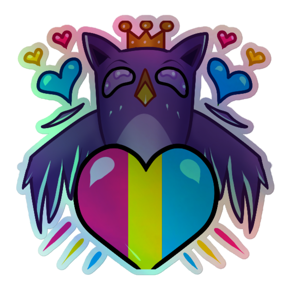 Pansexual Pride Holographic Sticker Thecrystalnest