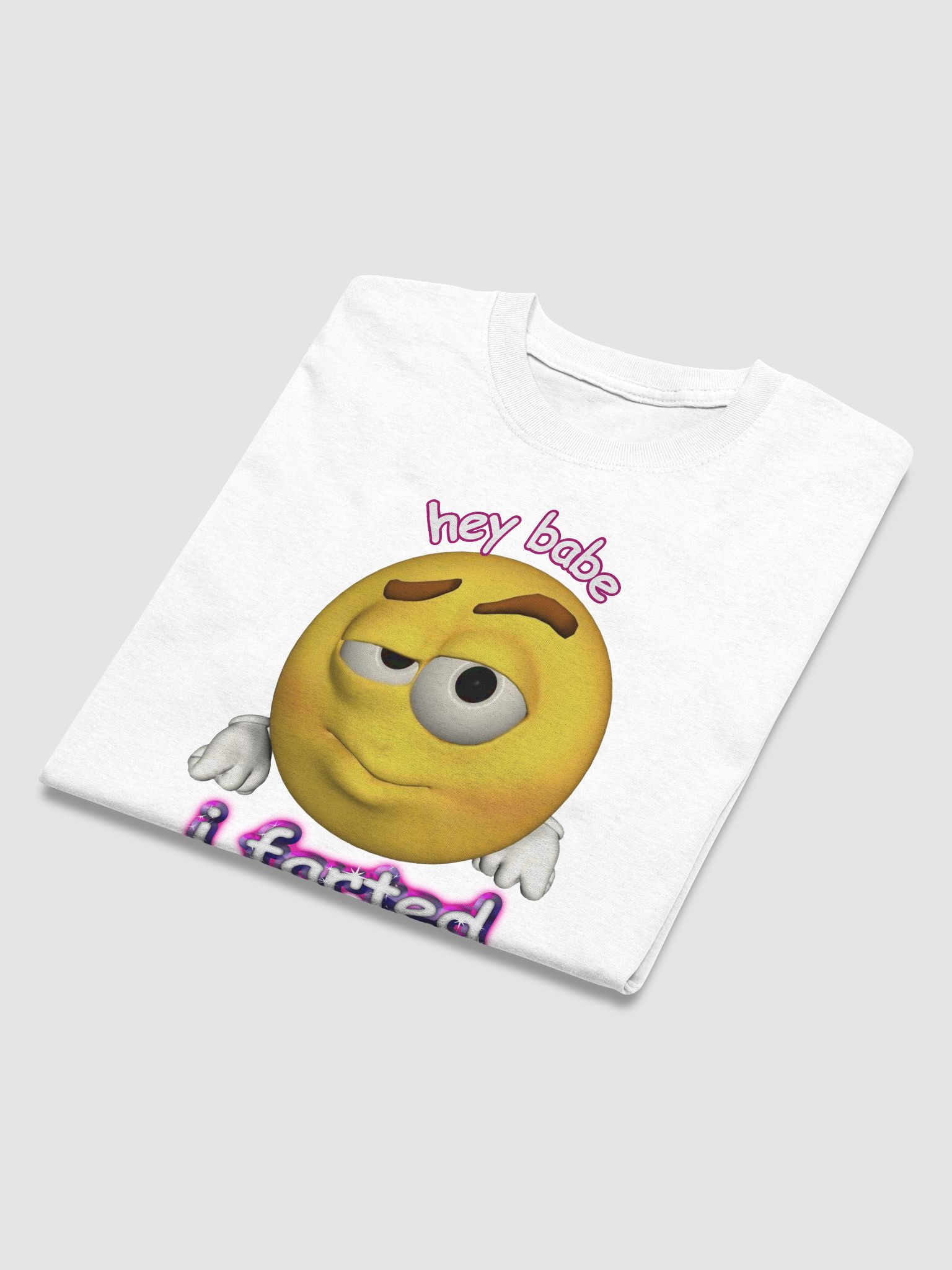 Hey Babe I Farted Rizz Cursed Emoji Shirt