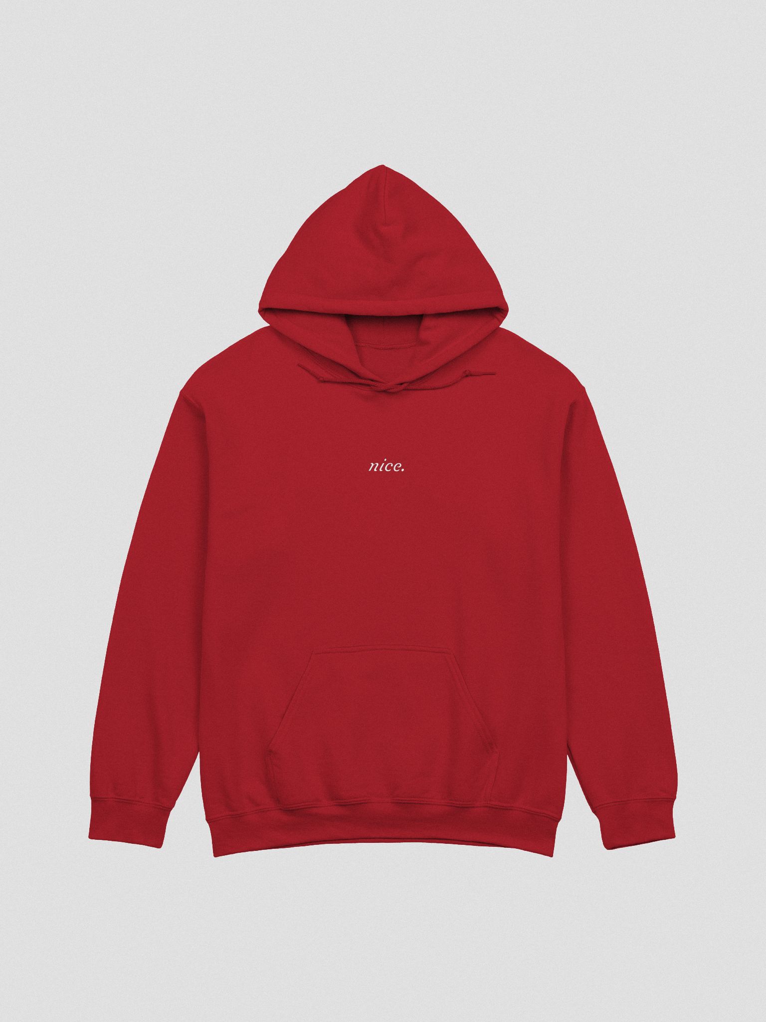 Nice. Hoodie (Red)  Nice. Clothes by Bucks