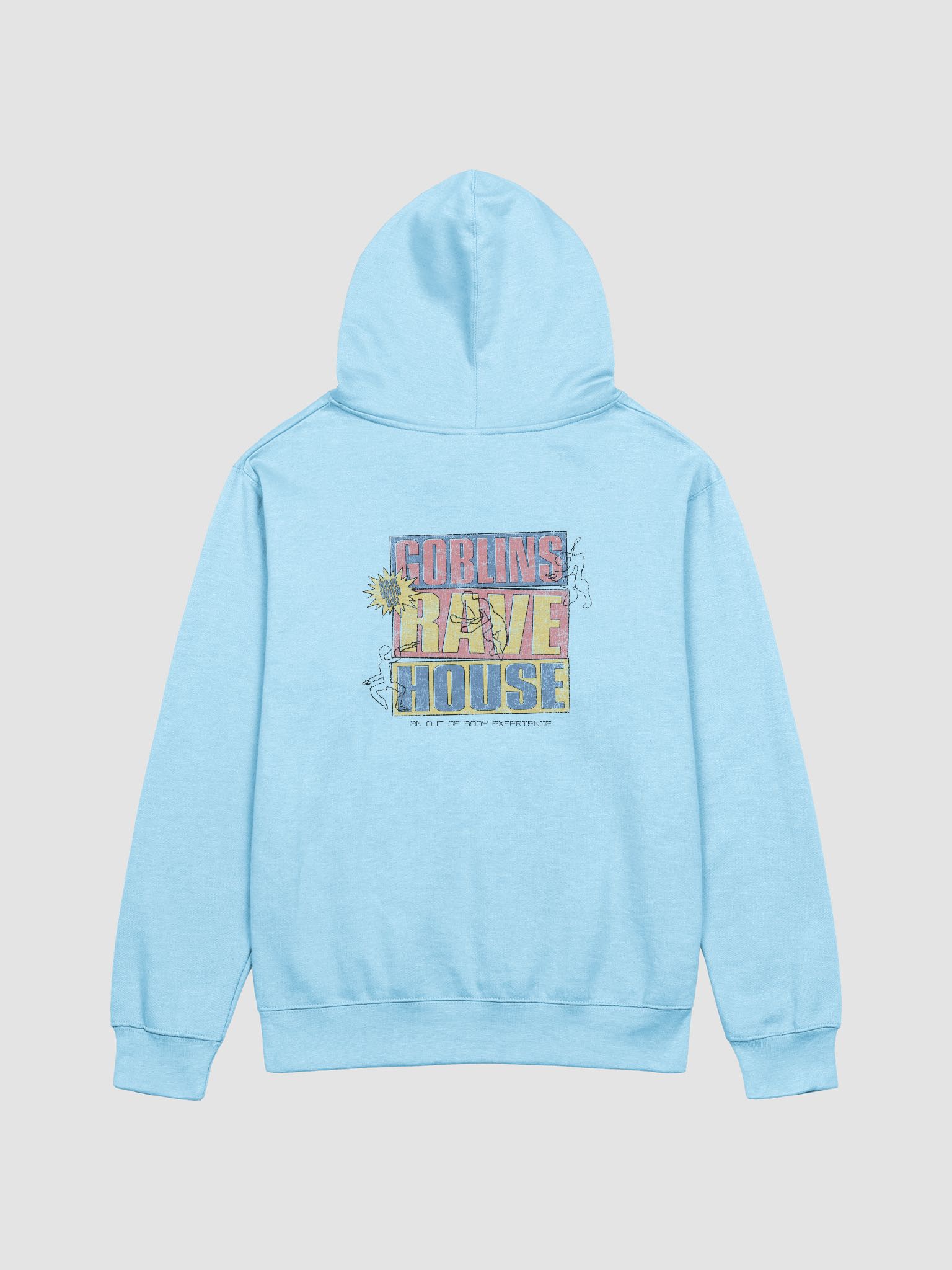 Blue rave hot sale ghost hoodie