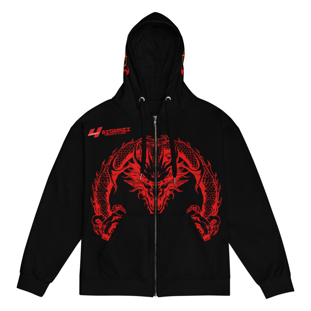 Red Dragon 4 Zip Hoodie