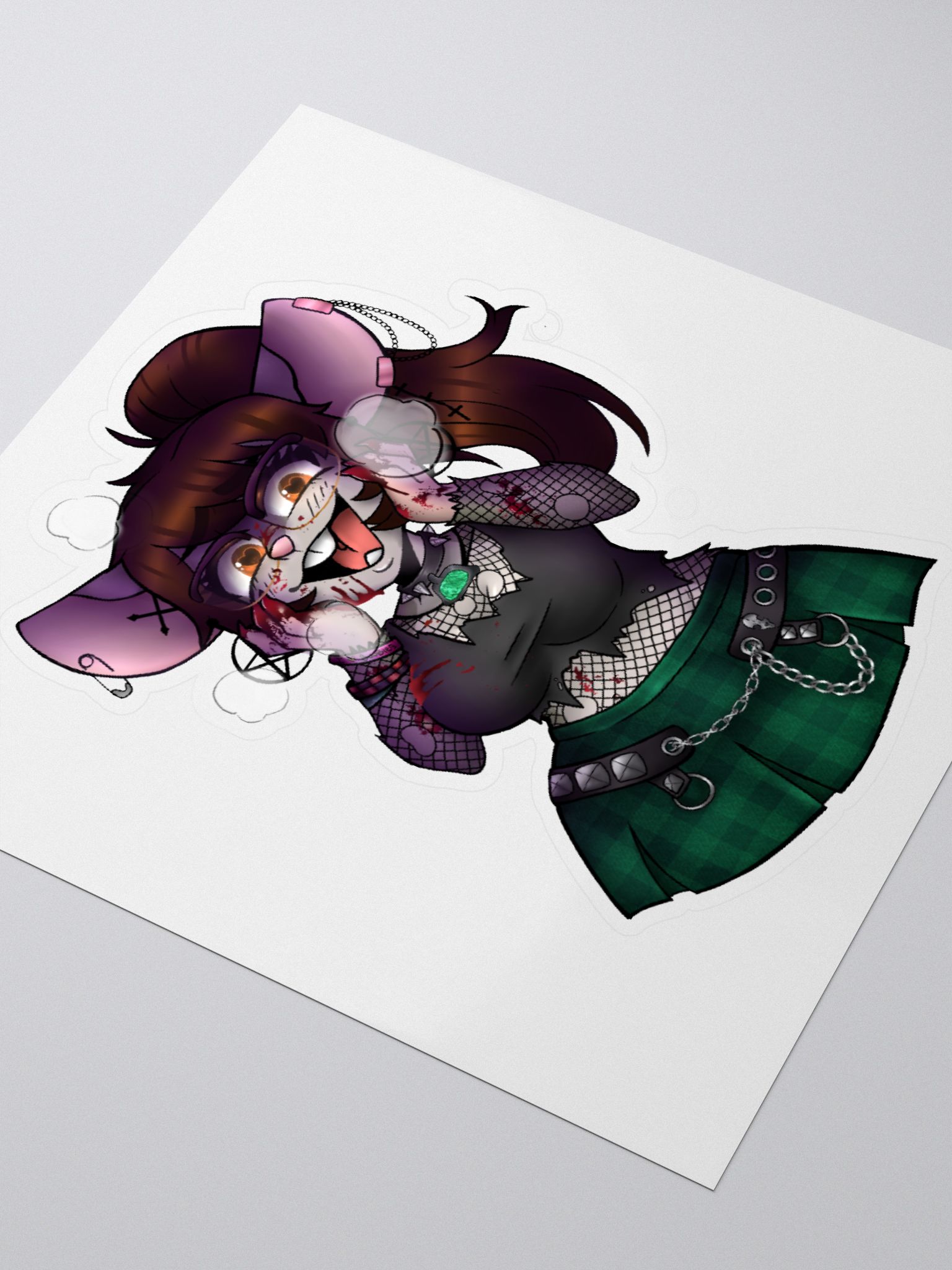 Yandere Mouse Sticker By Baeraedraws Rainathemouse