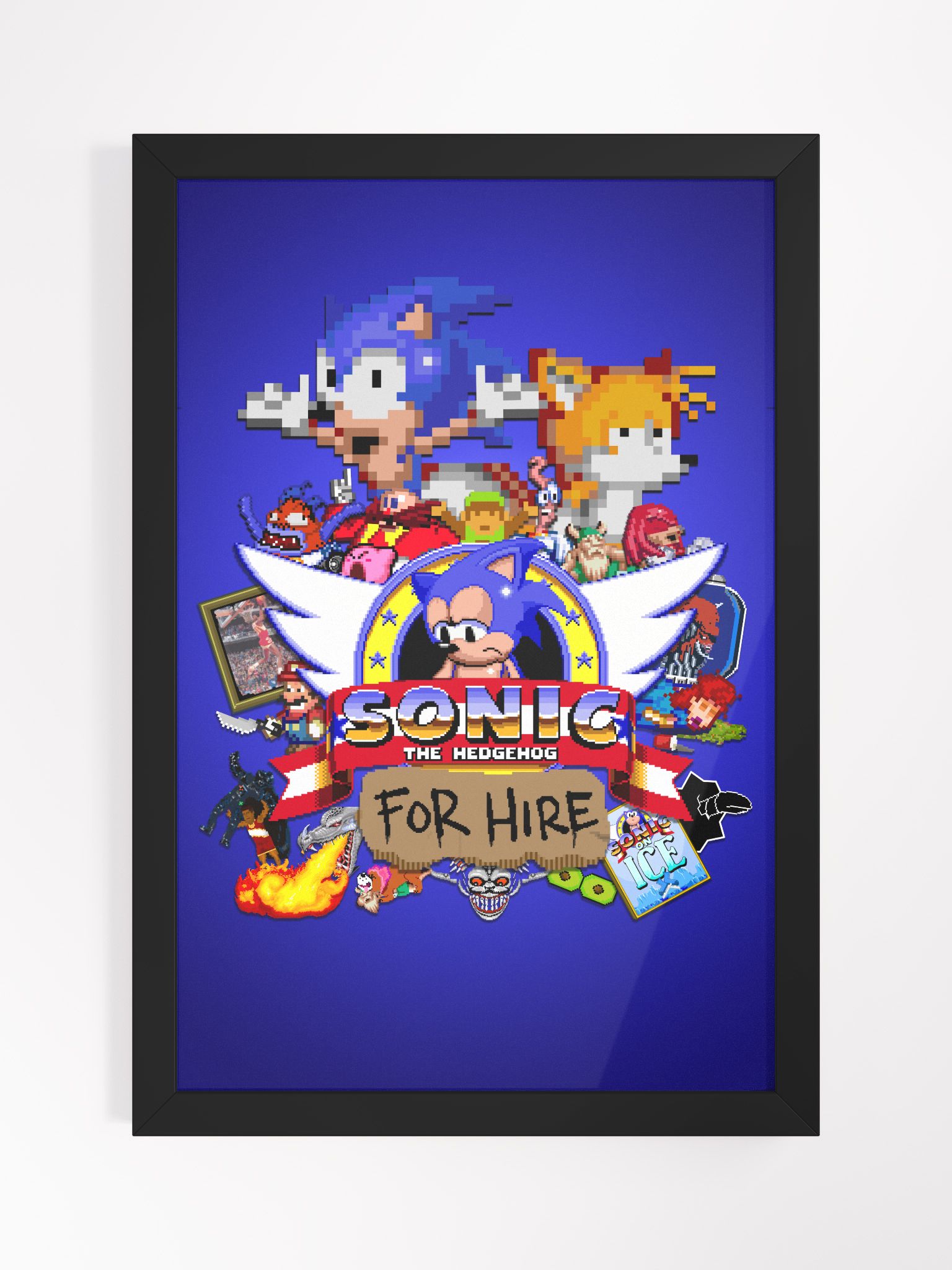 Sonic the Hedgehog poster with light-up function, 29.90 CHF