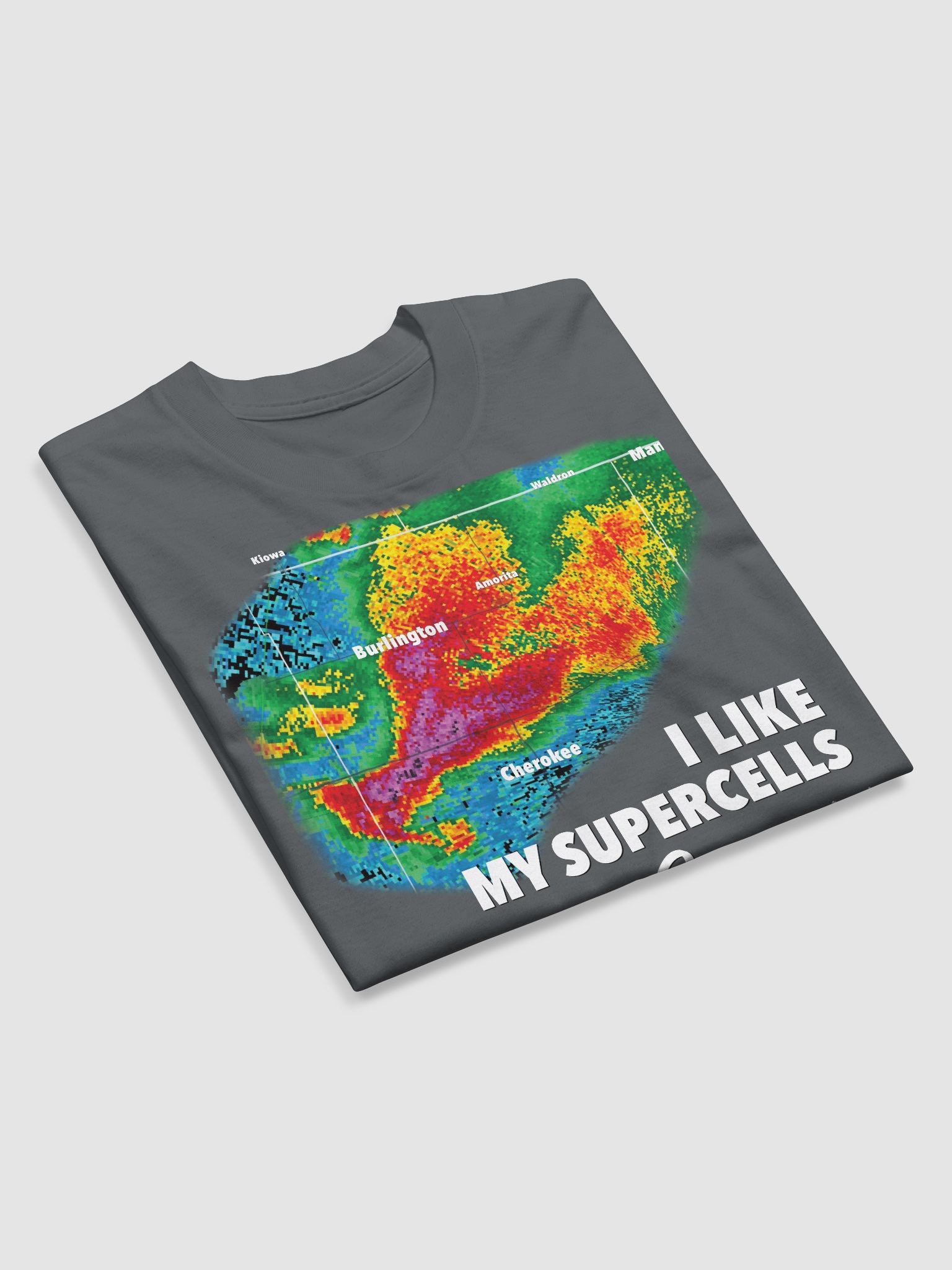 I Like My Supercells Curvy T-Shirt | TornadoTitans