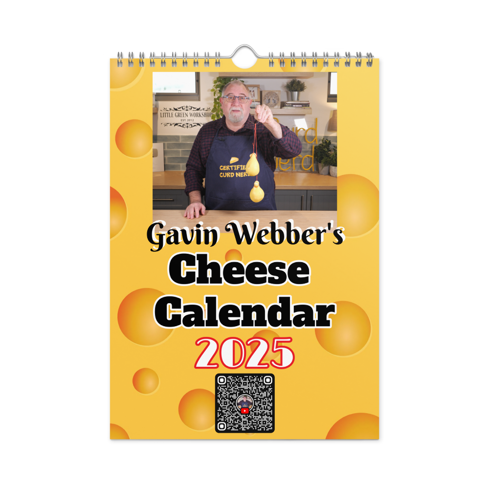 Gavin Webber's Cheese Calendar 2025 Merch.Cheeseman.tv