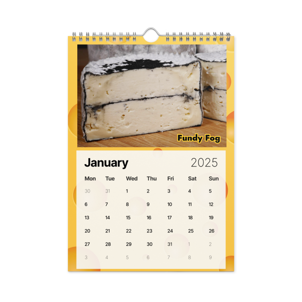 Gavin Webber's Cheese Calendar 2025 Merch.Cheeseman.tv