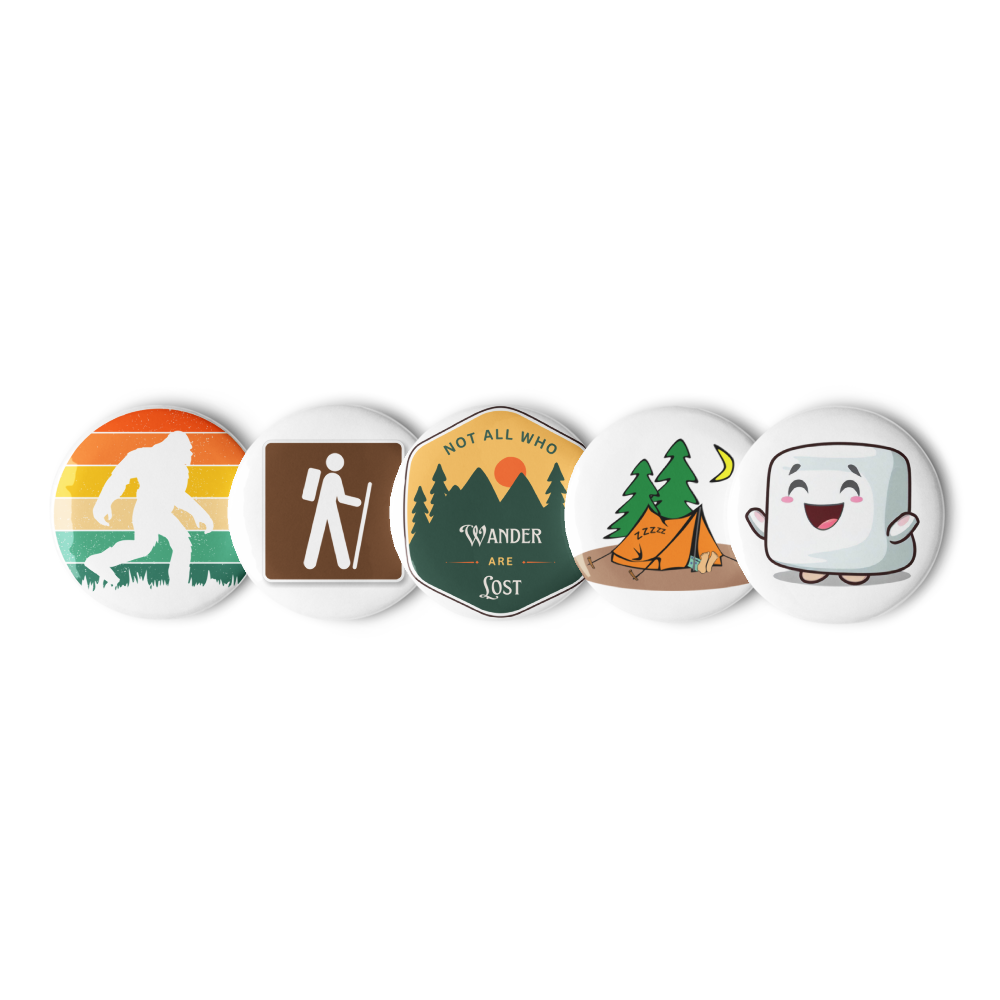 Hike & Camp Pin Set | Shine & Mallows