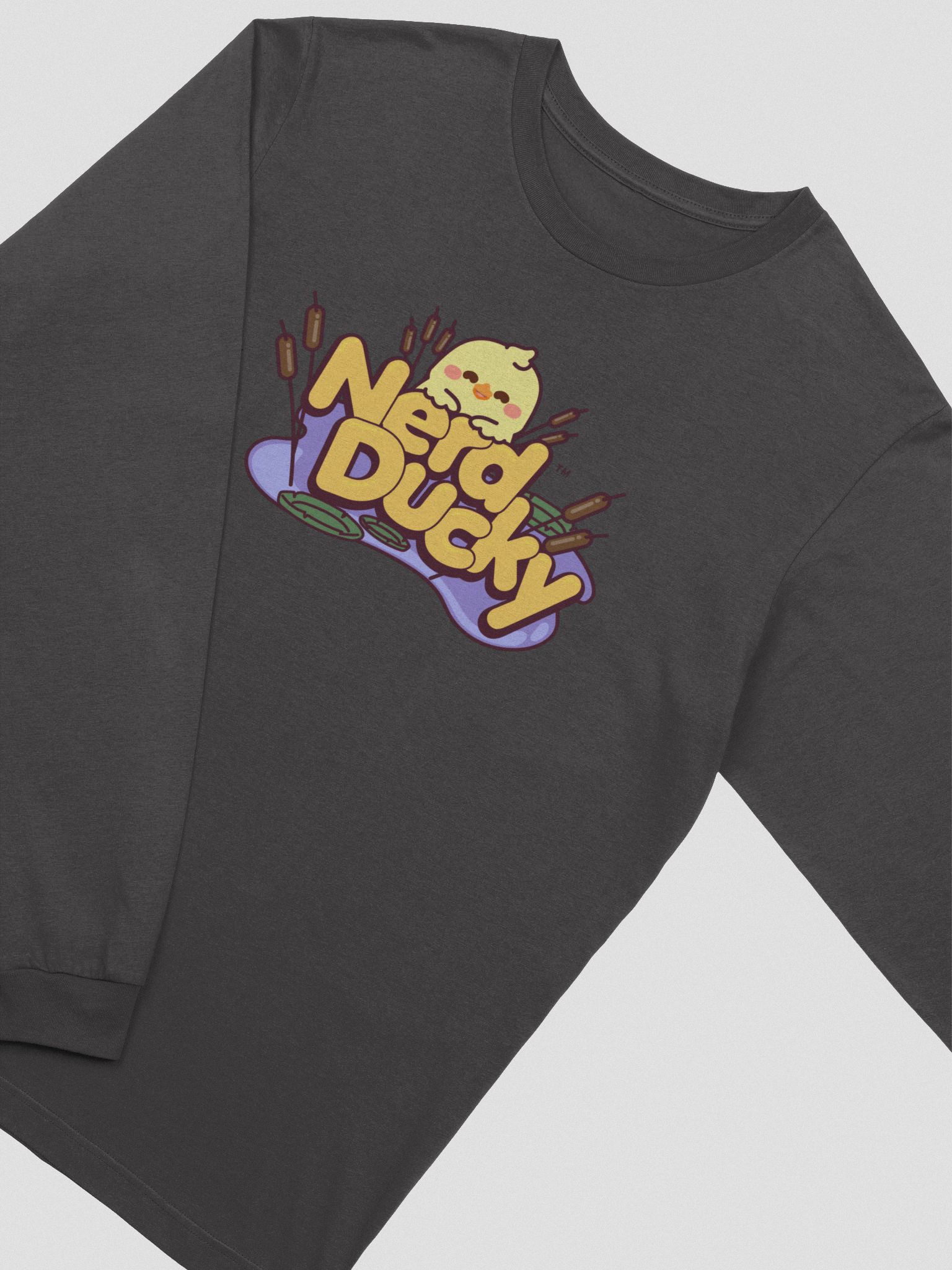 Ducky Logo Long T-Shirt Ducky Sleeve Nerd 