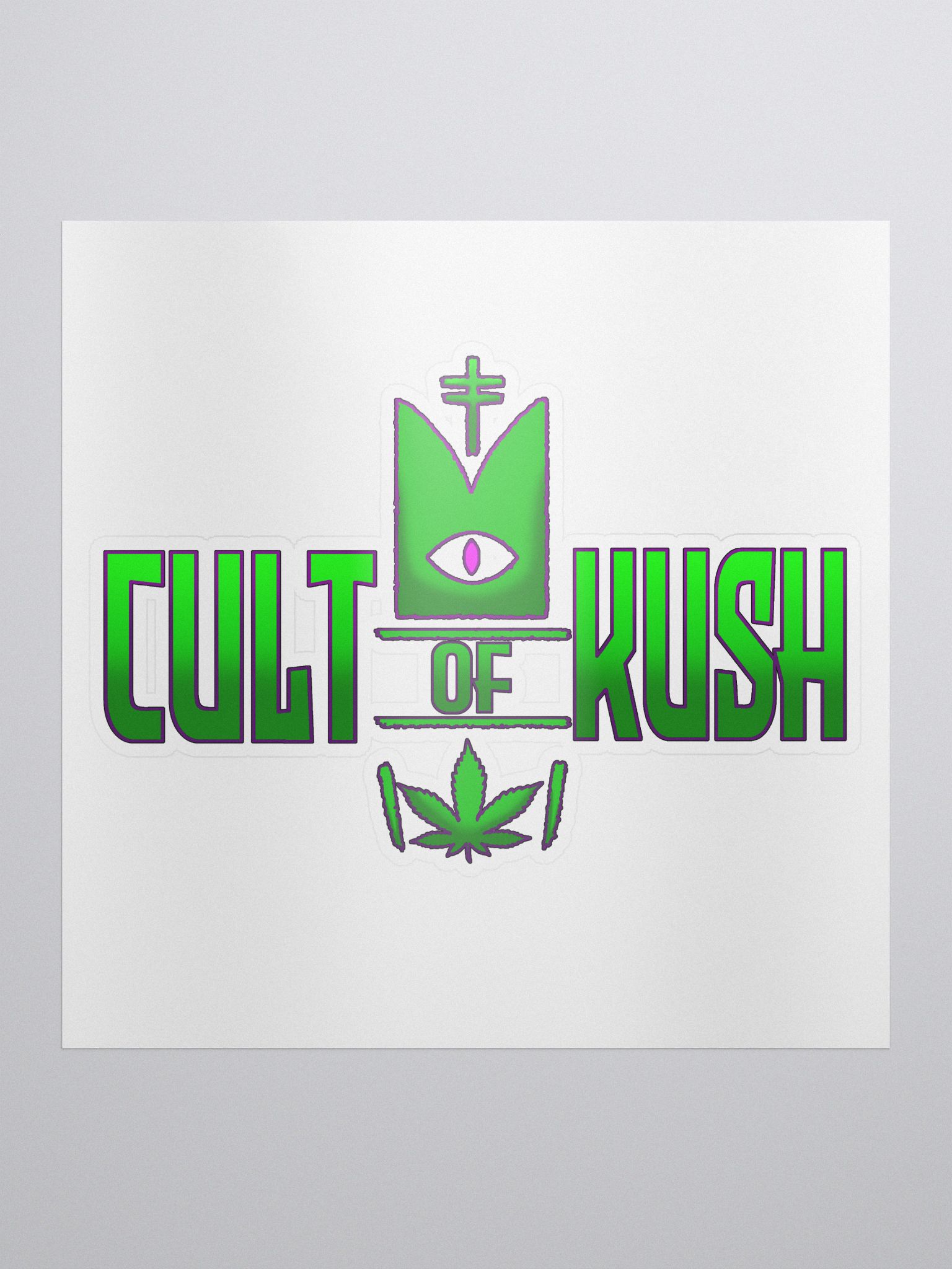 Cult of Kush Sticker | WVKush