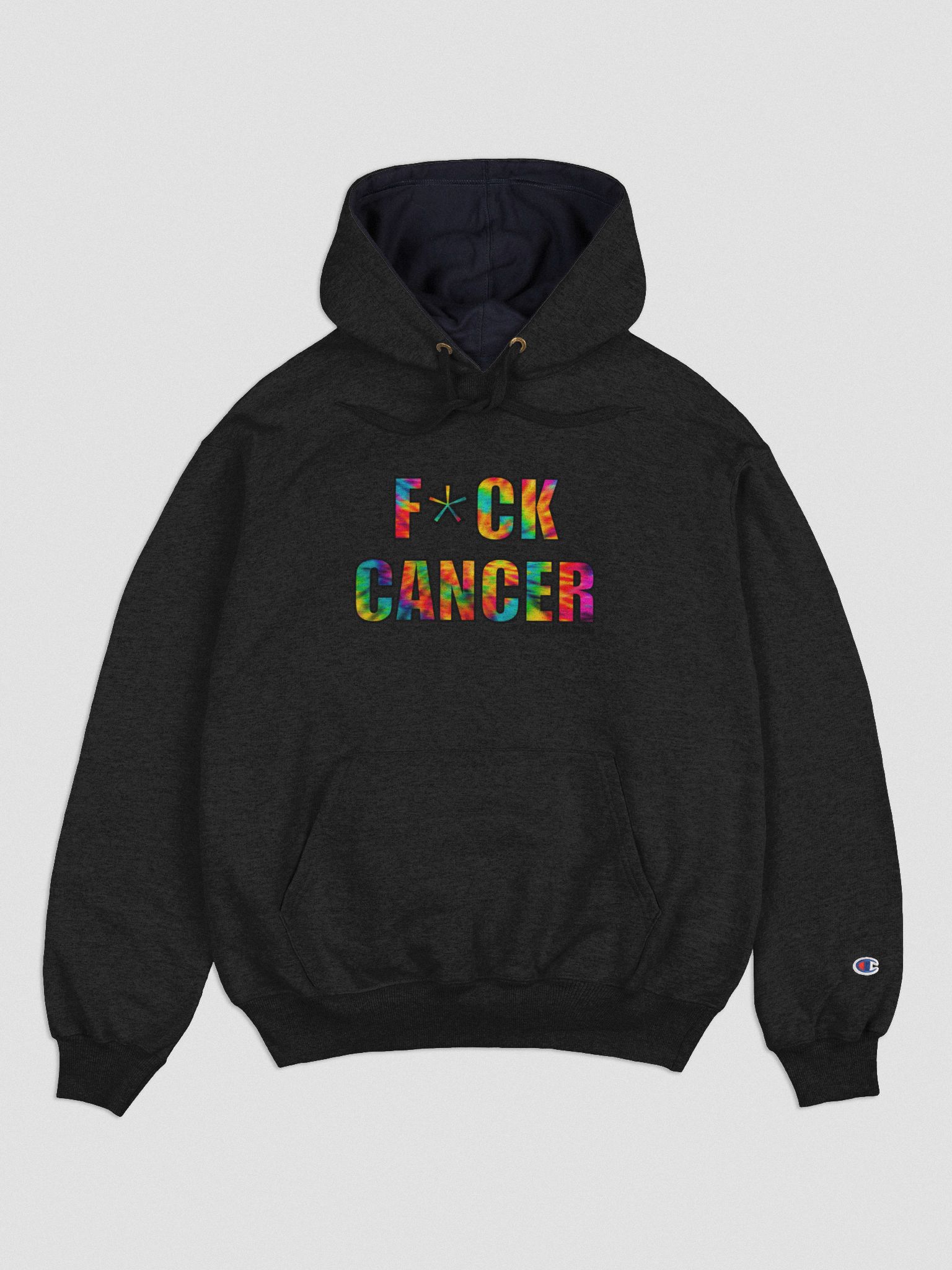 F@%K Cancer Unisex Champion tie-dye hoodie 2024