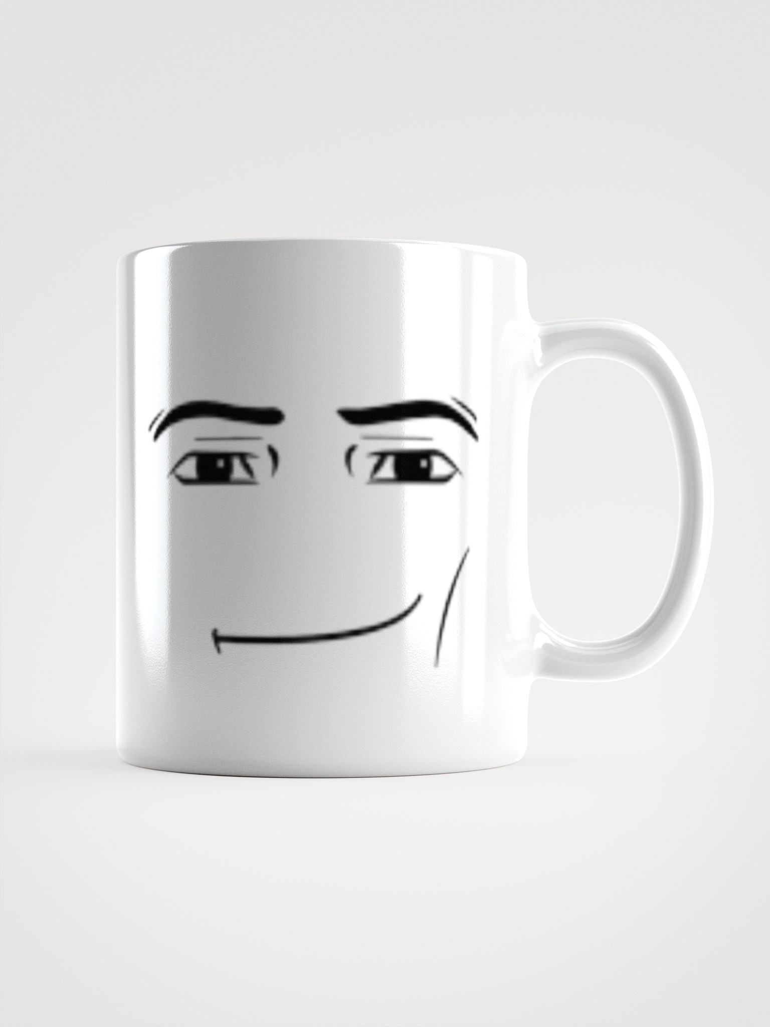 Get your morning started with the Roblox Man Face Cup - BigBuckle