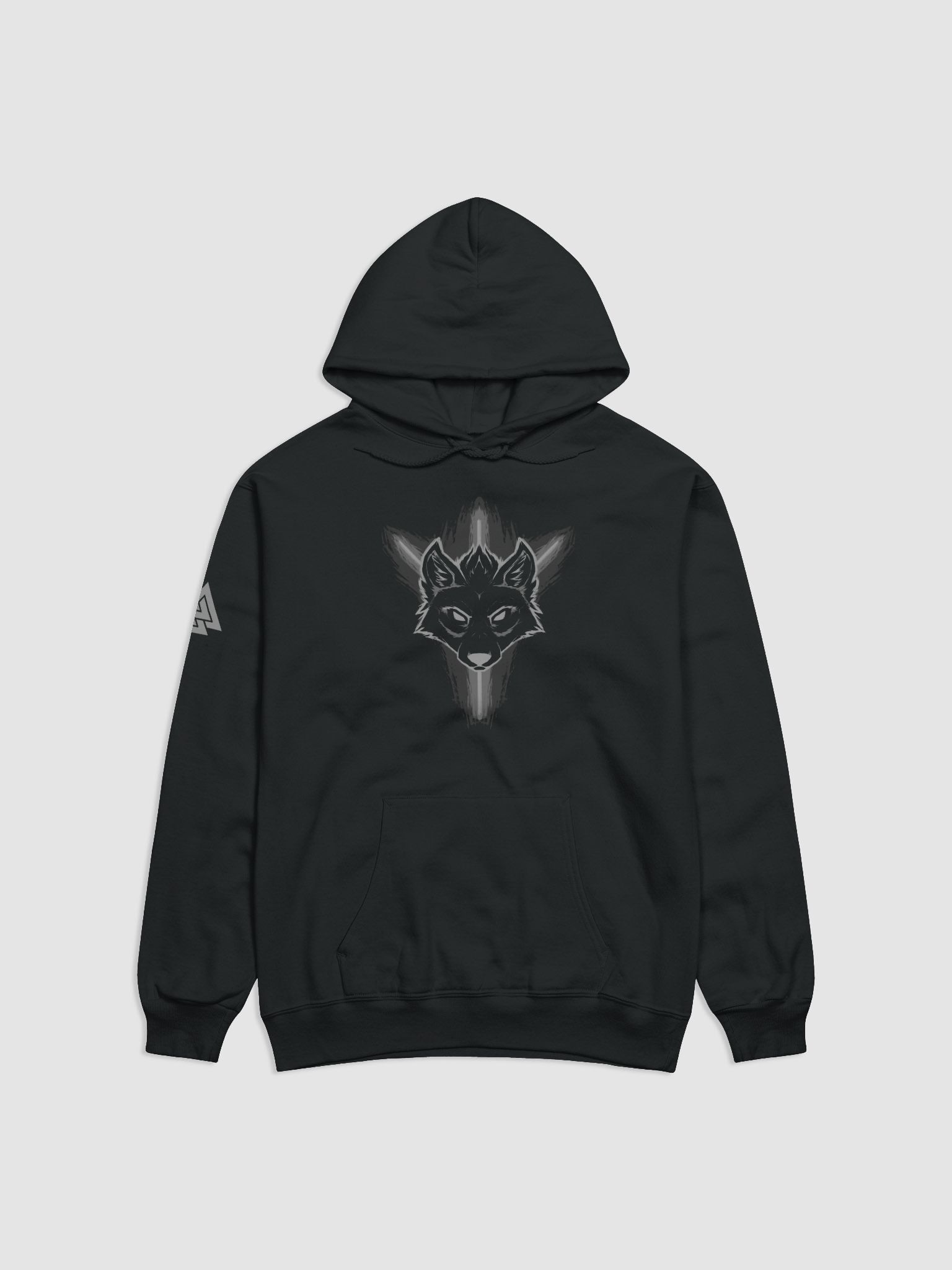 Algiz Guardian Monochrome Classic Hoodie | KuraWulf