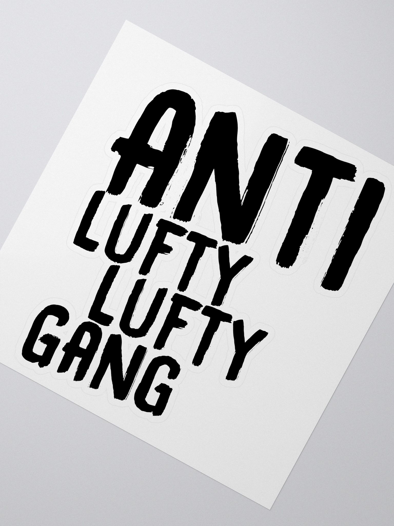 Anti Lufty Lufty Gang Stickers (Black)