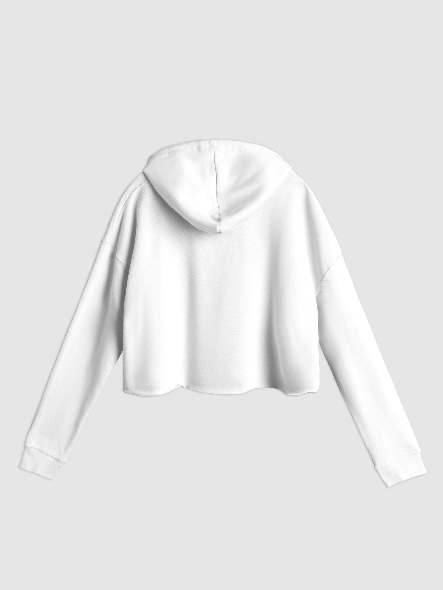 Crop top hot sale white hoodie