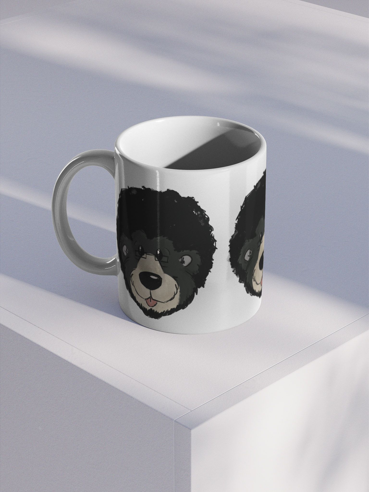 Extra Large Black Bear in the Berries Coffee Mug