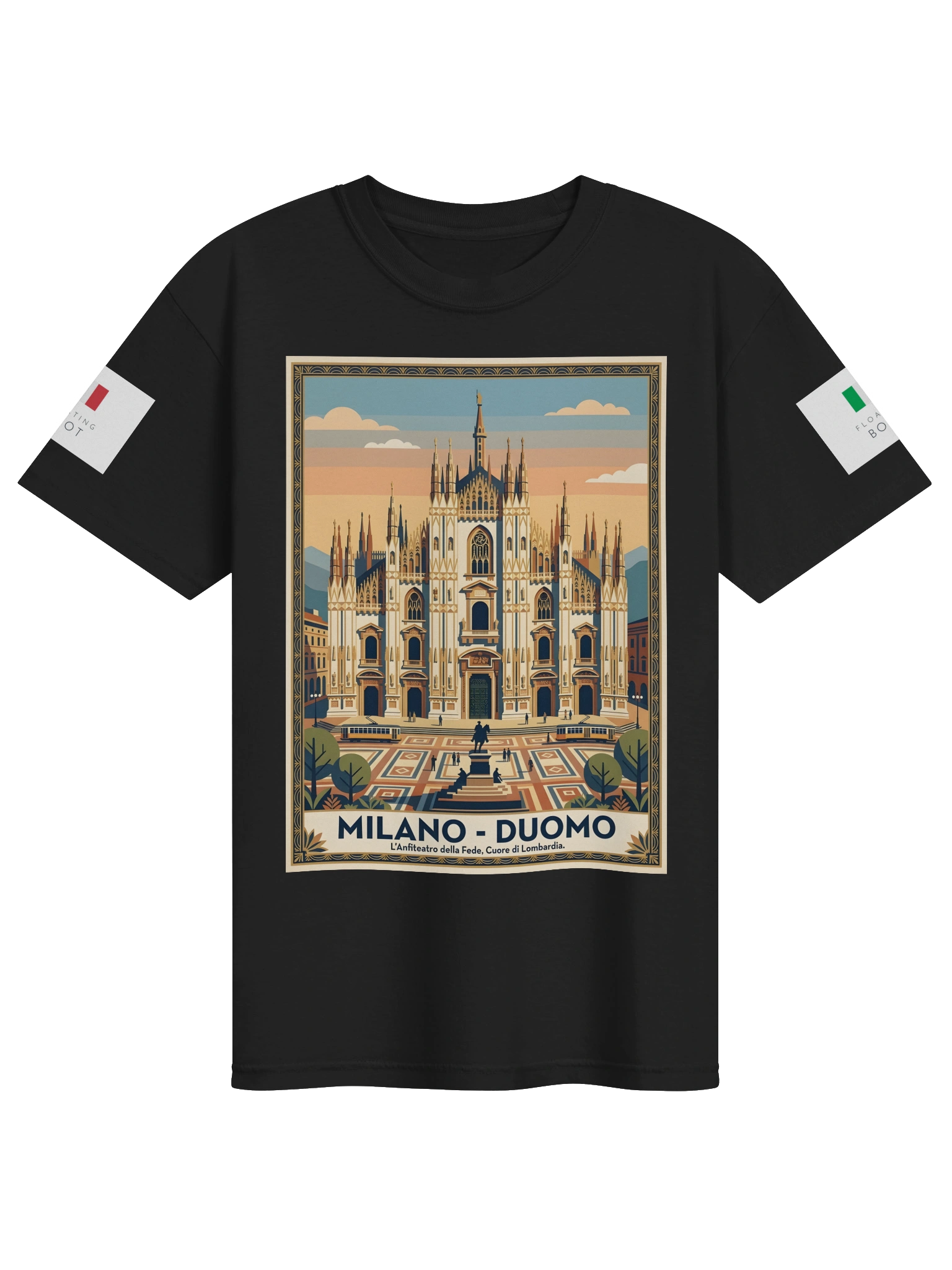 Milan Duomo Retro Travel Art Tee