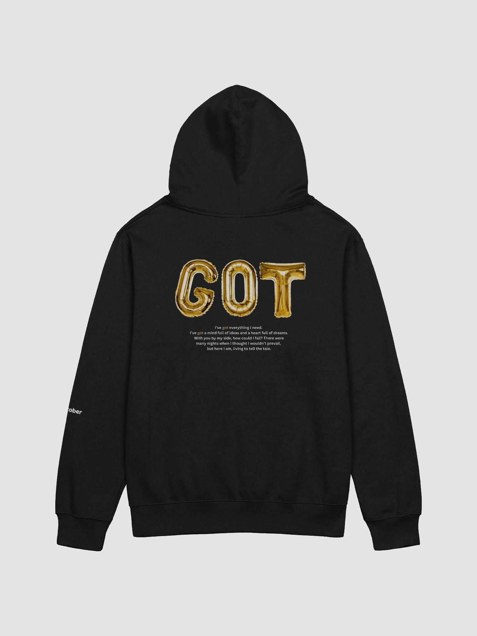 GET/GOT balloon hoodie (black) | Junetober Vault