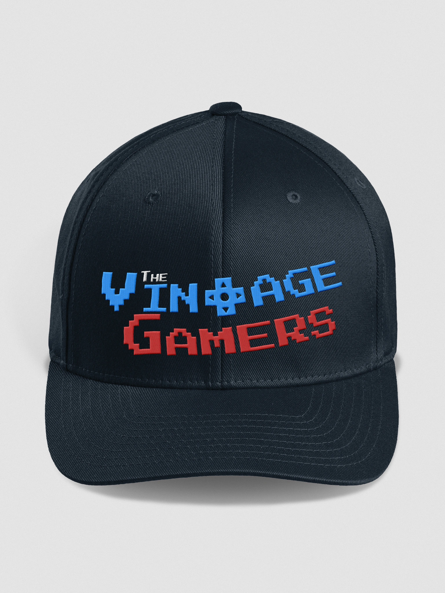 Vintage Gamers Fitted Cap – Logo Front / Joystick Back