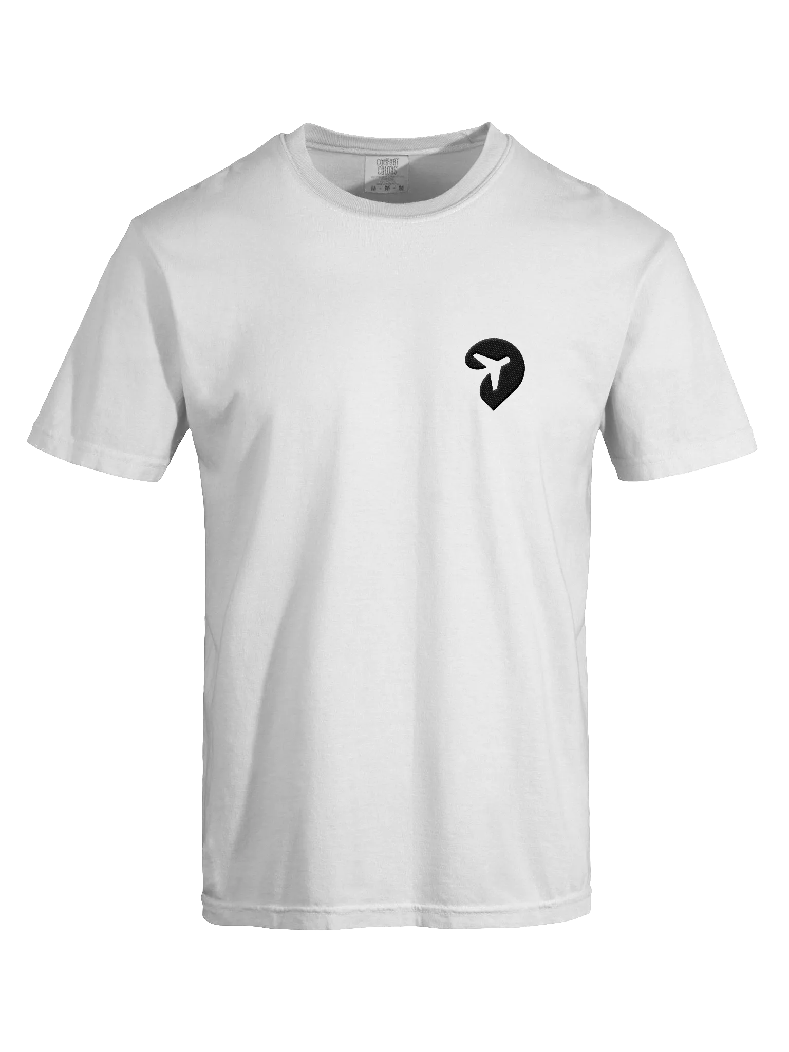 【OPENING PROJECT】 Embroidery Logo T Shirt - White Embroidered Logo T-Shirt - White | Explore Travel Earth