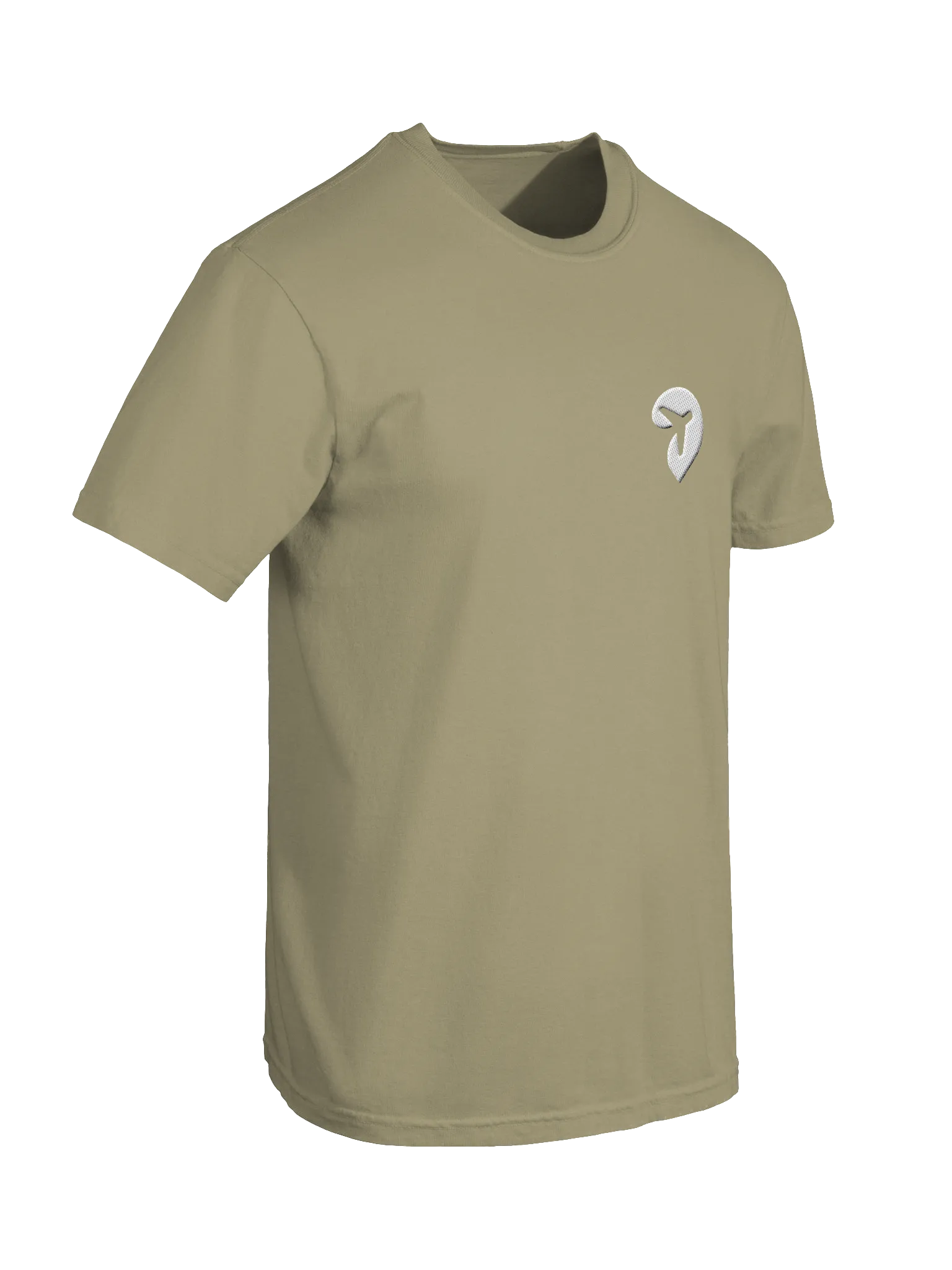 ★ILLIGO★ Ethnic Overfit T-Shirt Khaki Embroidered Logo T-Shirt - Khaki | Explore Travel Earth