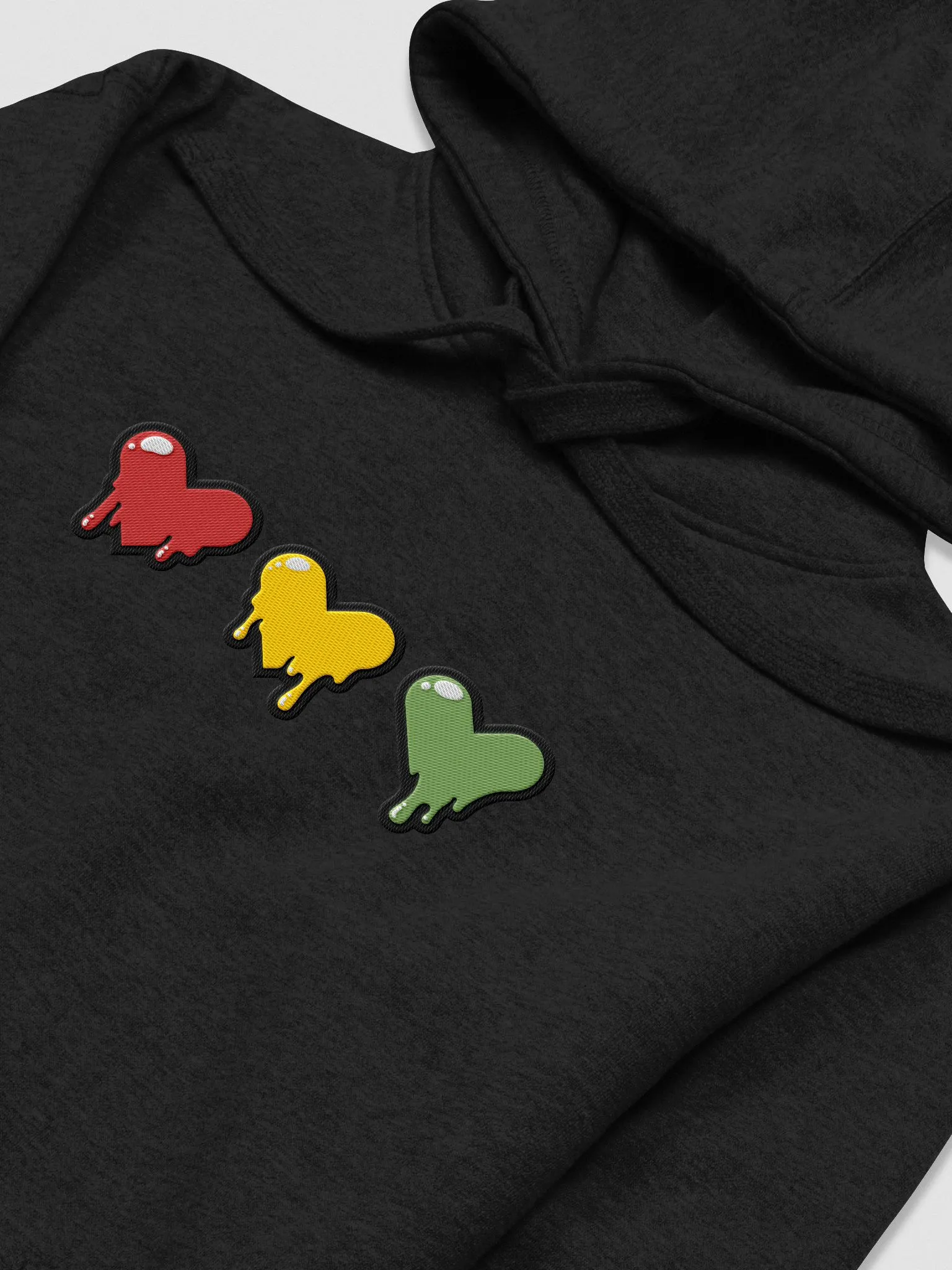 glitter heart logo hoodie (for pets) – YZ