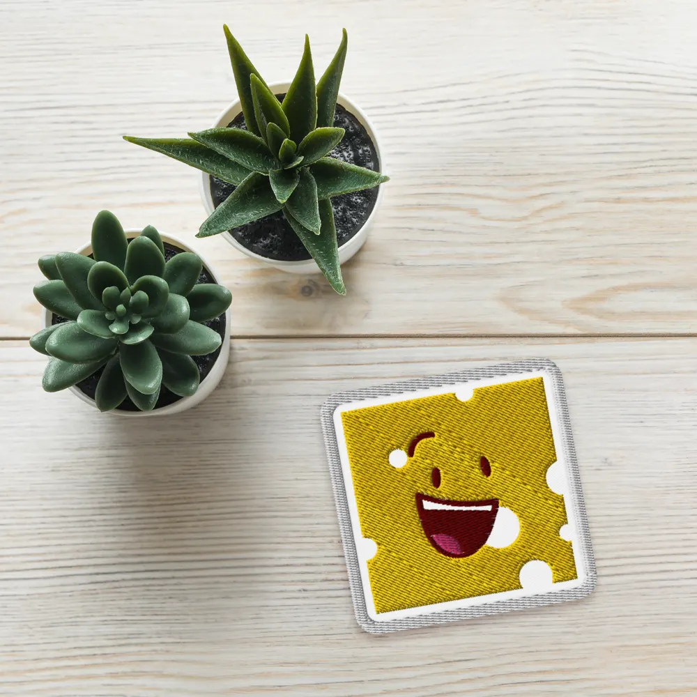 Cheese Slice Embroidered Patch | The Apple Gallery Media Store