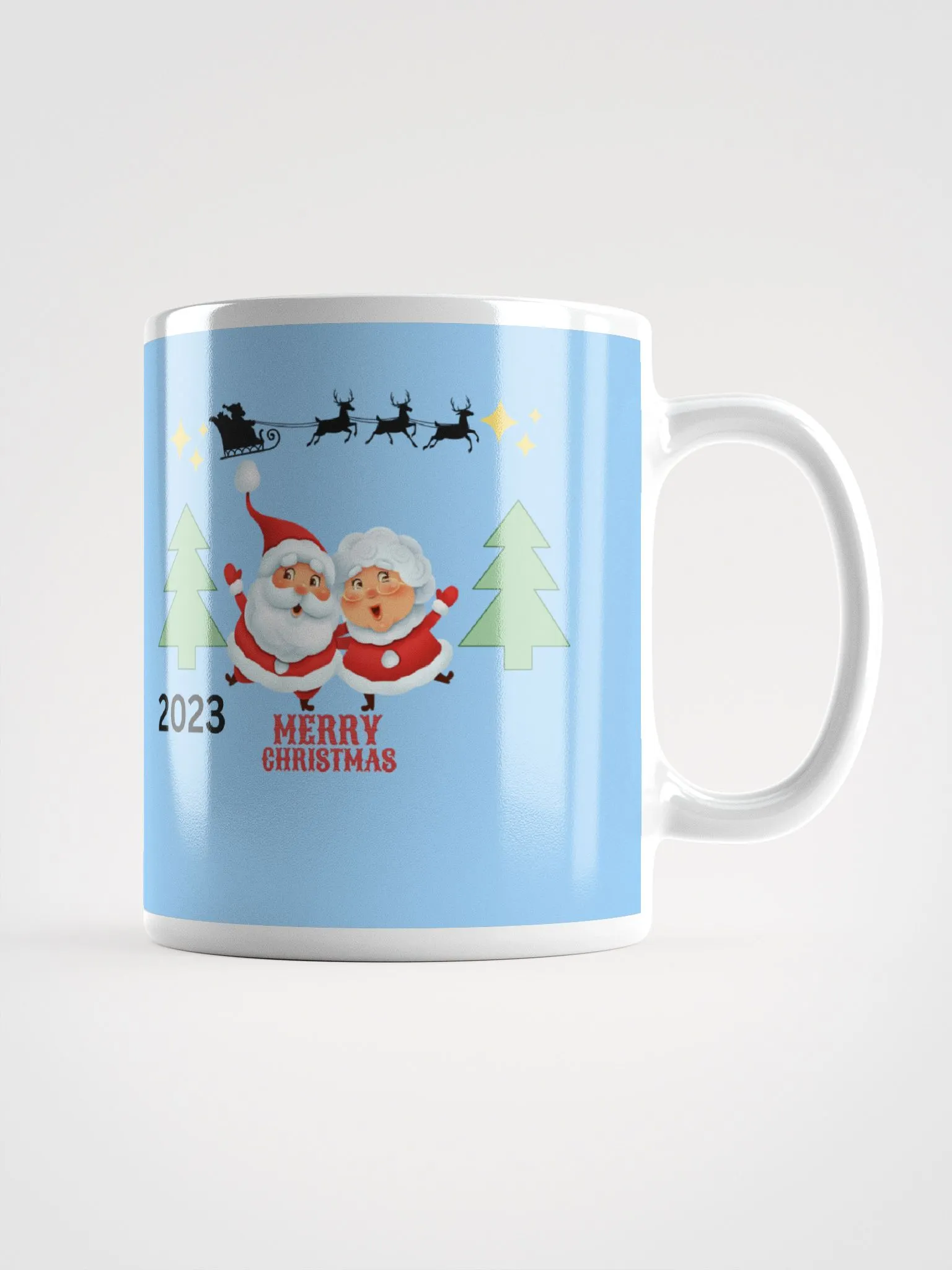 MERRY CHRISTMAS SANTA RIDES 2023 BABY BLUE | Lovingtouch