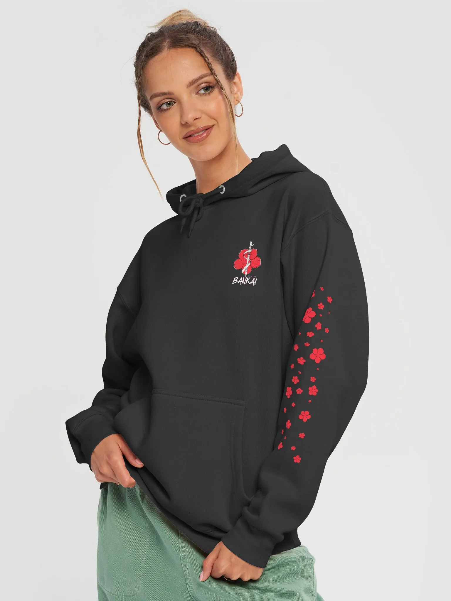 【Sobaq】WK Retro Chect Hoodie SHT TVCATYE Checkerboard Retro Pattern Hoodie Pullover Women