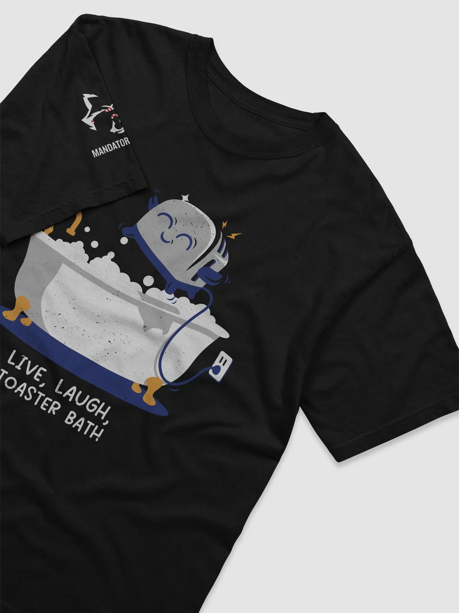 Live, Laugh, Toaster Bath Men's Tee | MandatoryFunDay