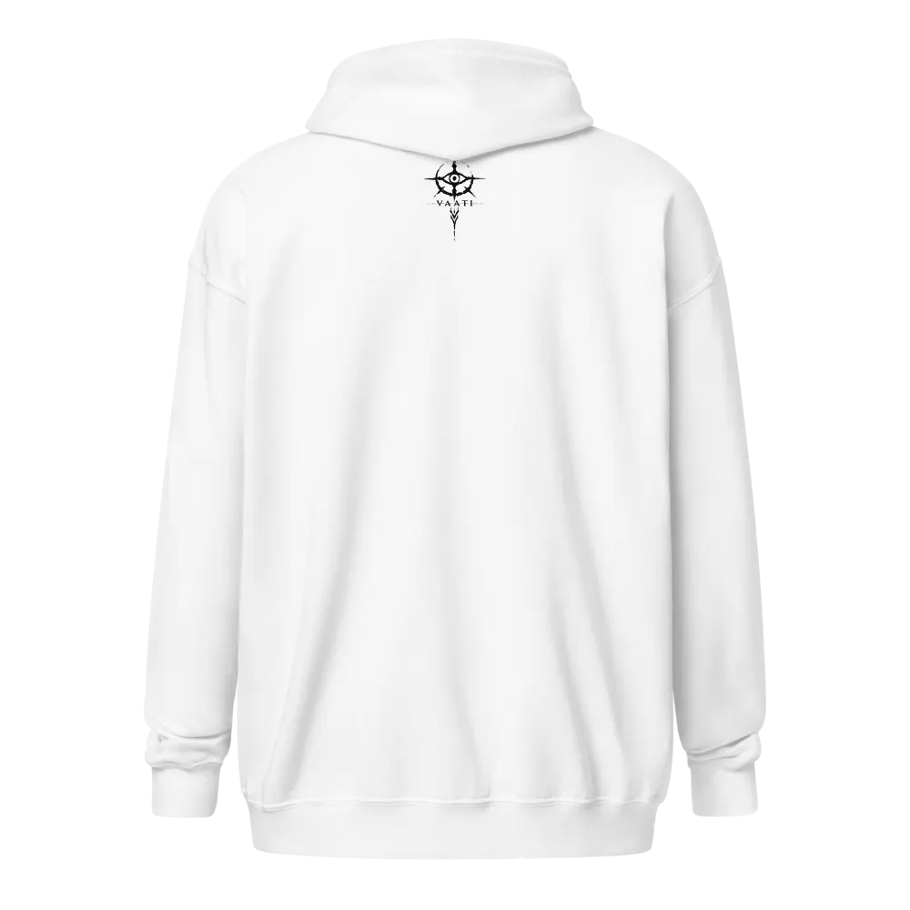 宮世琉弥 butreal Side-Zip-Hoodie White 9602 Santa Barbara Full Zip Hoodie - White | Next Level Apparel