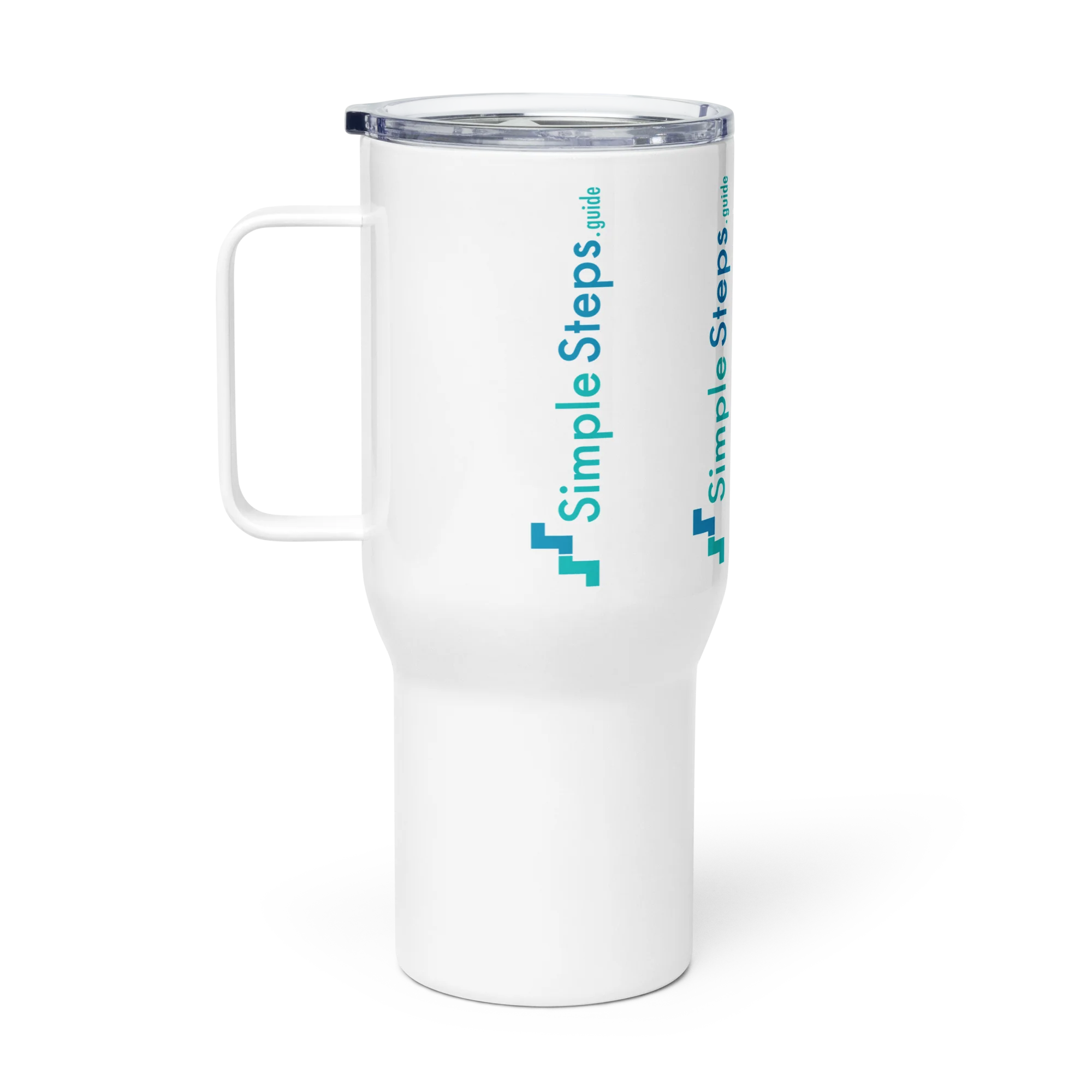 SimpleSteps.guide branded Travel Mug
